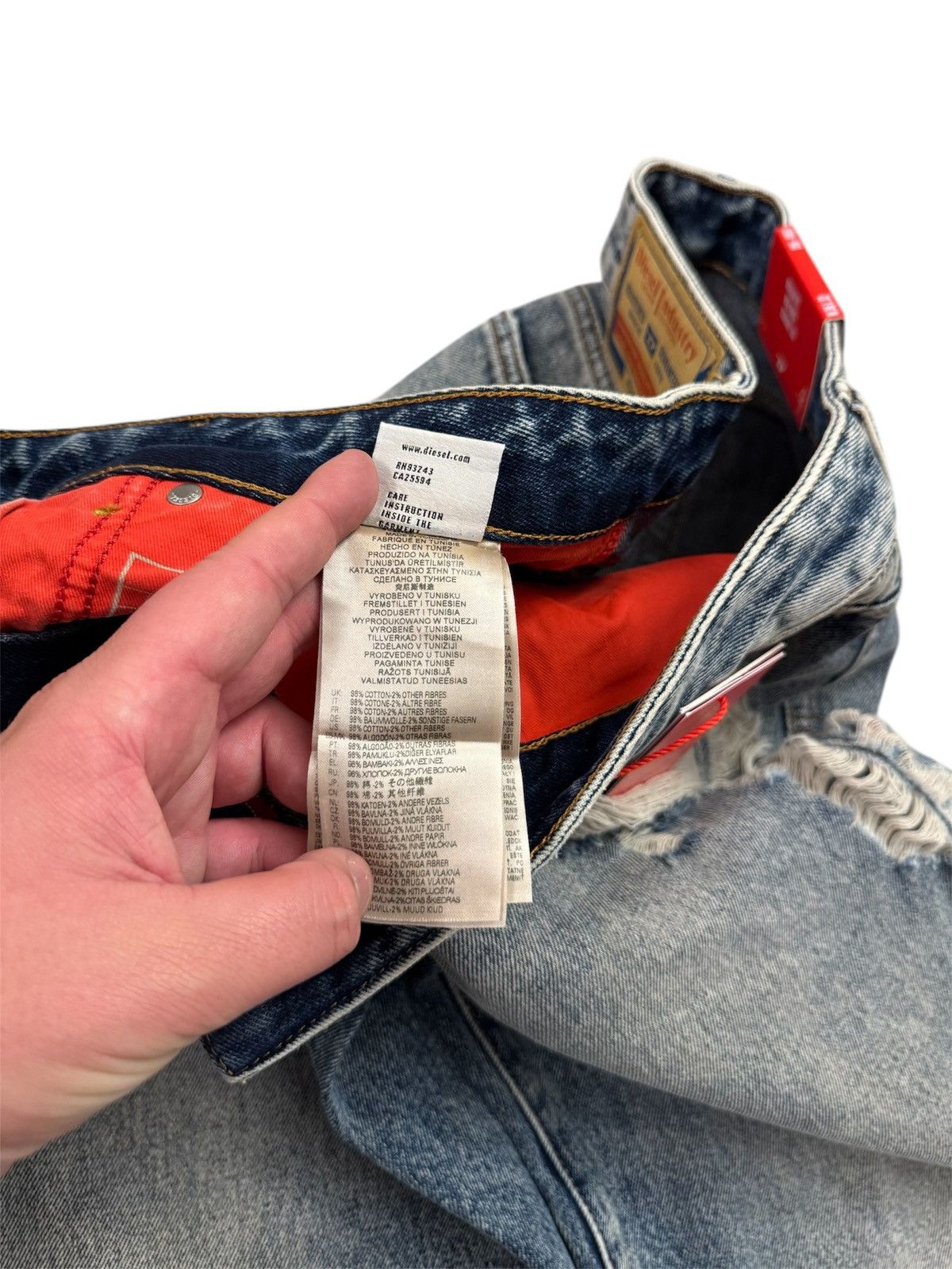 Diesel 🔥450$ Diesel 1955 D-Rekiv Straight Jeans/Diesel Rekiv Jeans Size US 34 / EU 50 - 12 Thumbnail