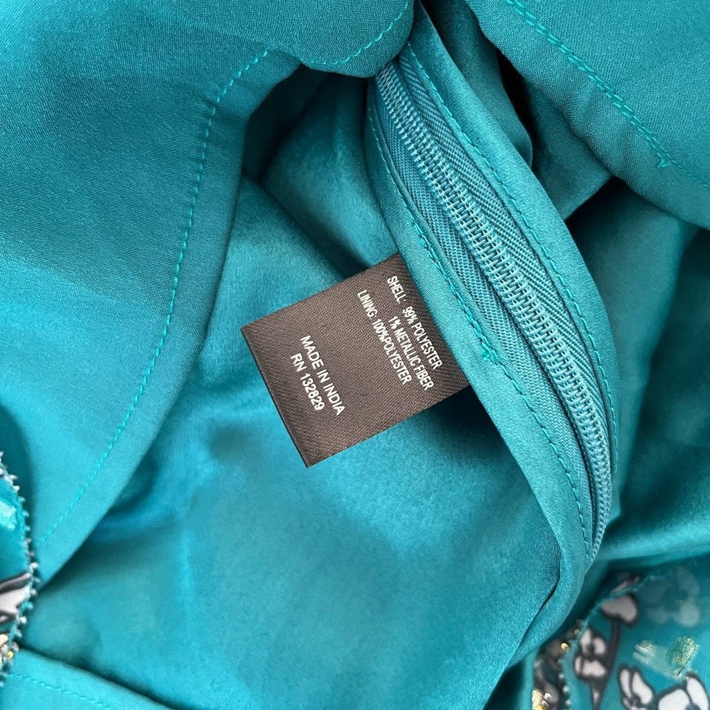 Other House of Harlow 1960 x REVOLVE Vaida Mini Dress in Teal Flor Size XXS / US 00 / IT 34 - 13 Thumbnail