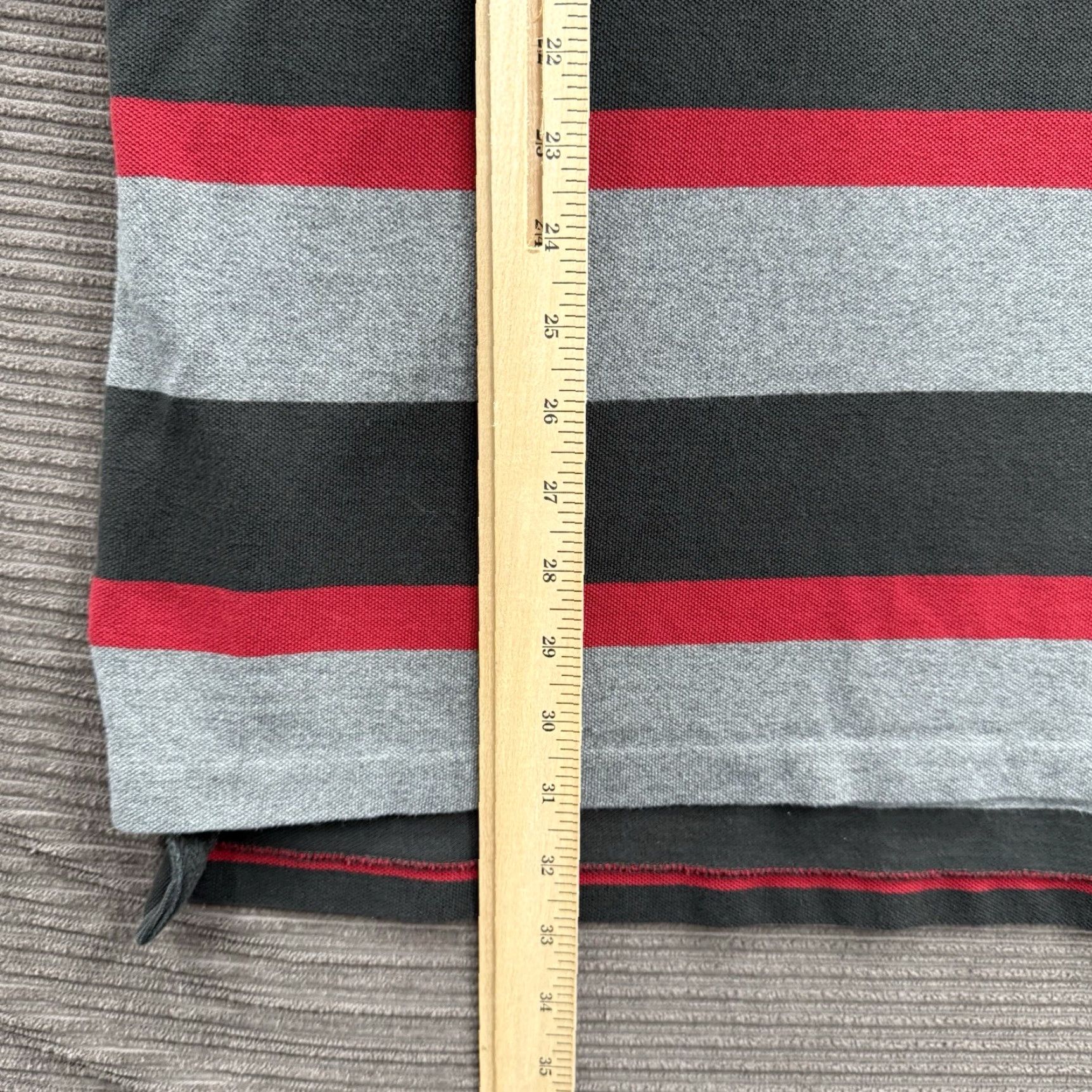 Ralph Lauren Polo Ralph Lauren Polo Shirt Men XL Tall Black Red Striped Cotton Golf Golfing Polo Shirt Men XL Tall Black Red Striped Cotton Golf Golfing Size US XL / EU 56 / 4 - 5 Thumbnail