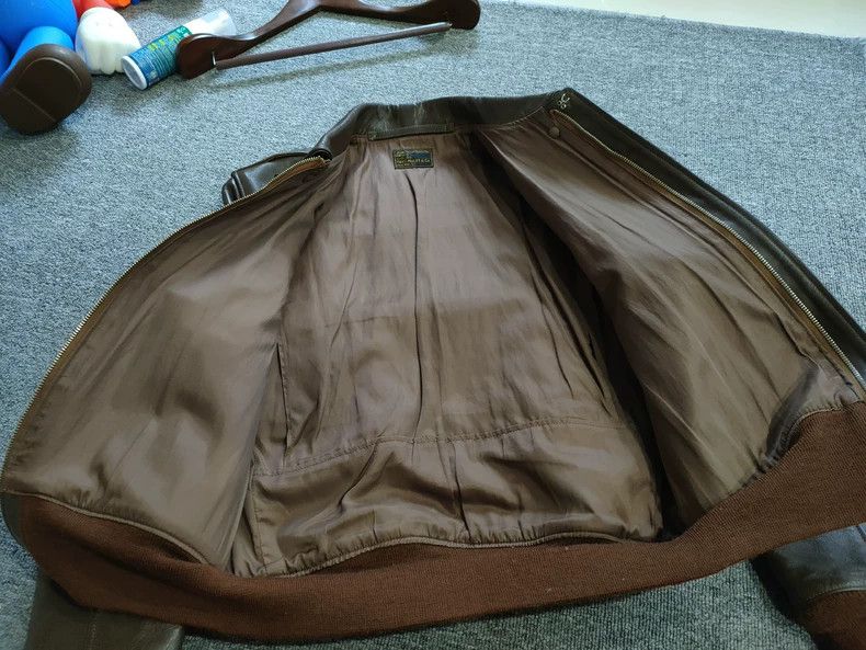 The Real McCoy's The REAL McCOY'S A2 G1 Pilot Jacket with Horsehide 2505-Nex Size US M / EU 48-50 / 2 - 7 Thumbnail