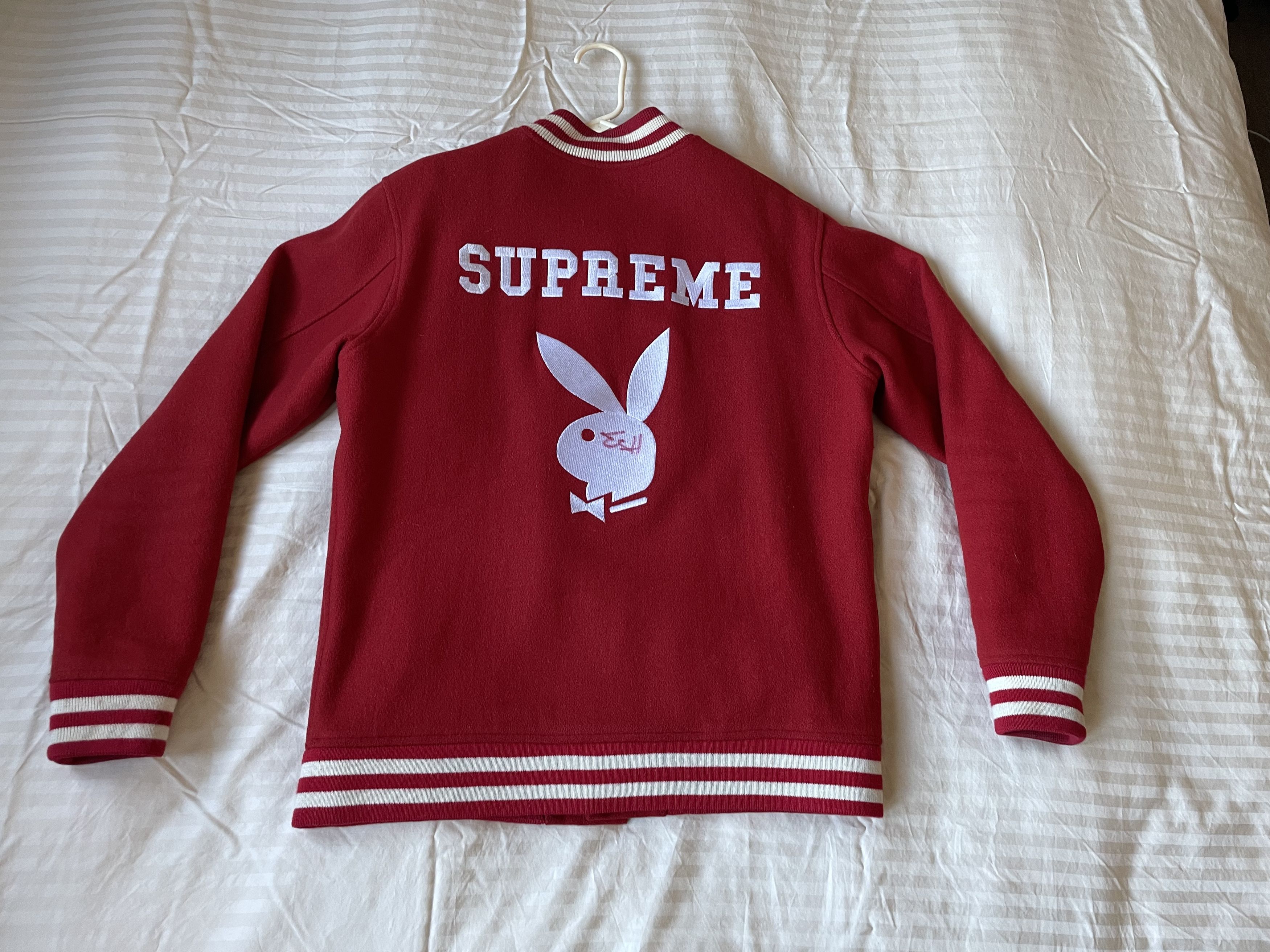 Playboy × Supreme × Travis Scott Supreme x Playboy Varsity Jacket (SIGNED BY TRAVIS SCOTT) Size US L / EU 52-54 / 3 - 2 Thumbnail