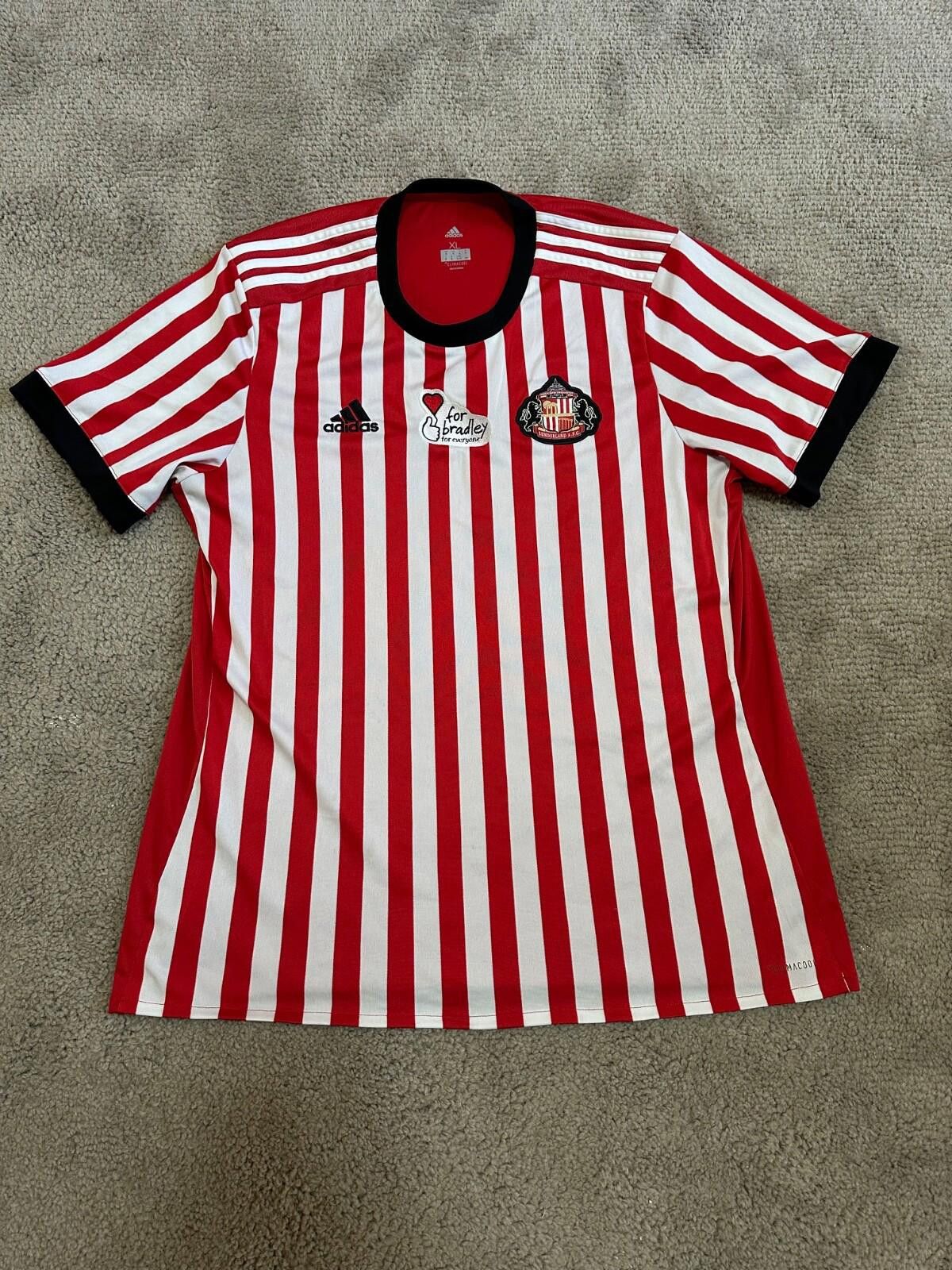 Adidas SUNDERLAND ADIDAS 2017/2018 FOOTBALL SOCCER HOME JERSEY XL Size US XL / EU 56 / 4 - 1 Thumbnail