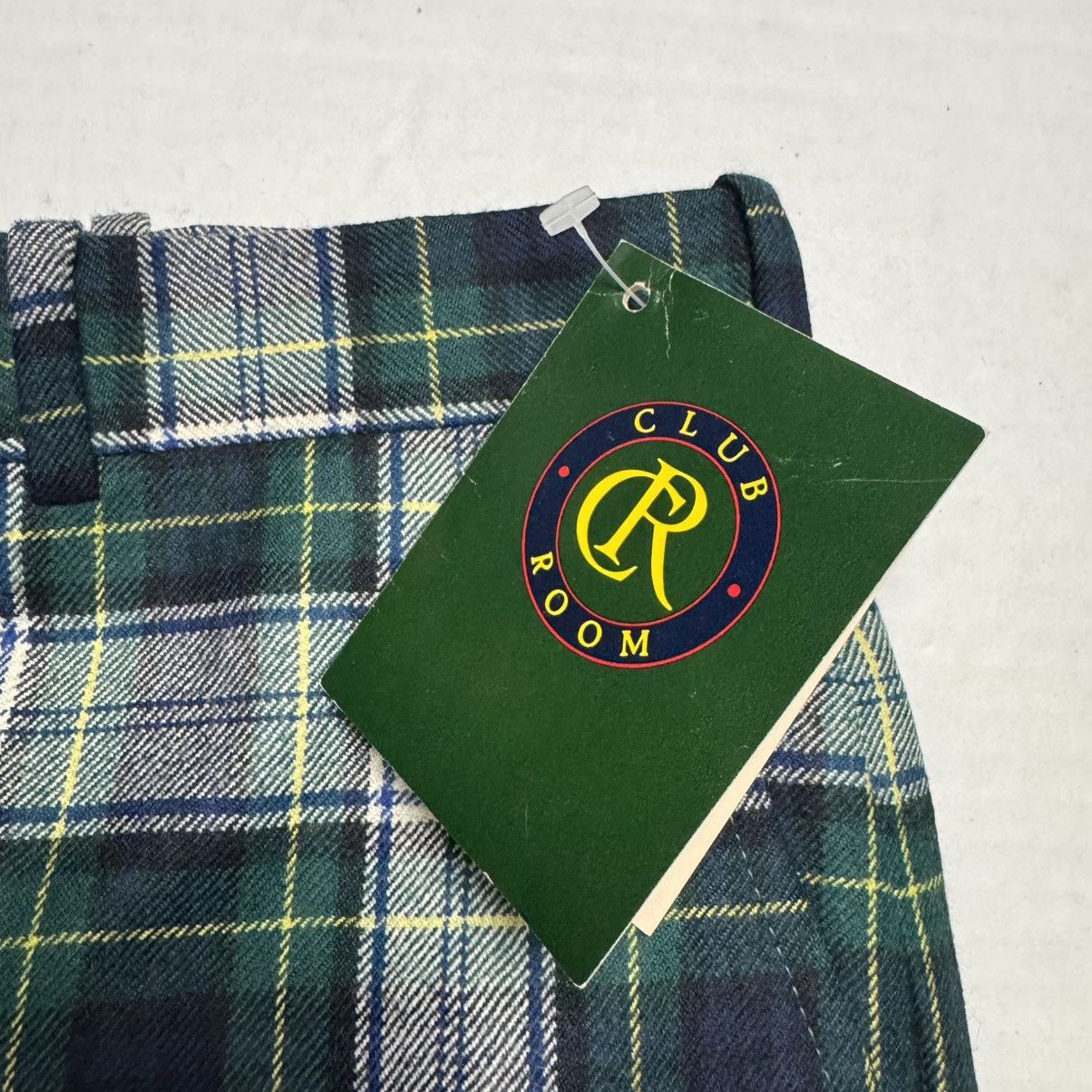 Club Room Vintage CLUB ROOM Worsted Wool Pants In Green Plaid Size US 32 / EU 48 - 4 Thumbnail
