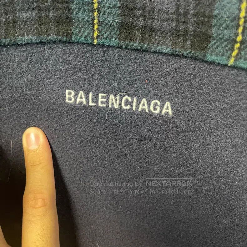 Balenciaga Balenciaga Lambswool checkered zipper windbreaker jacket Size US S / EU 44-46 / 1 - 5 Thumbnail