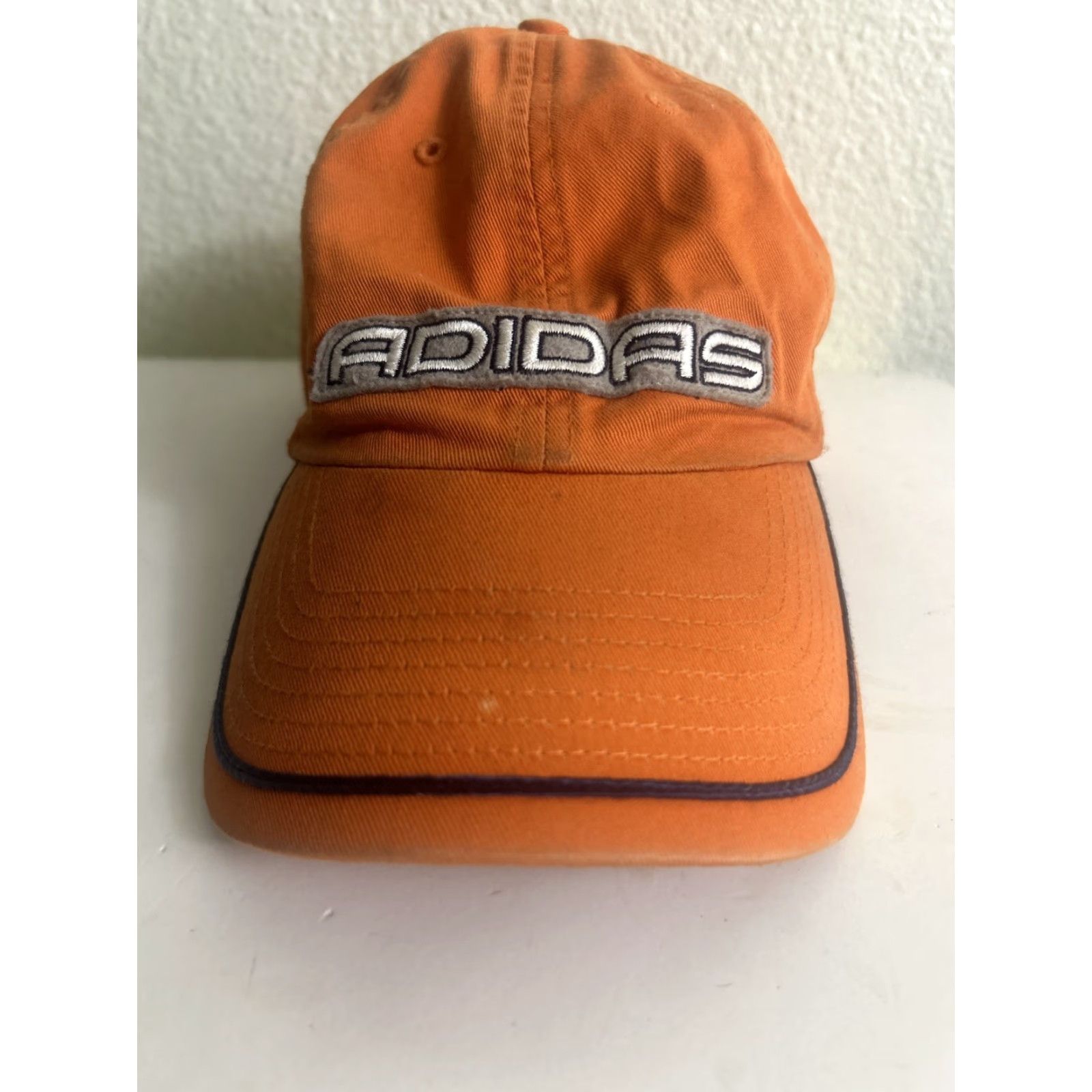 Adidas VINTAGE Adidas Orange Strap Back Baseball Hat Adjustable Men Adjustable Orange Baseball Cap Mens Size ONE SIZE - 5 Thumbnail