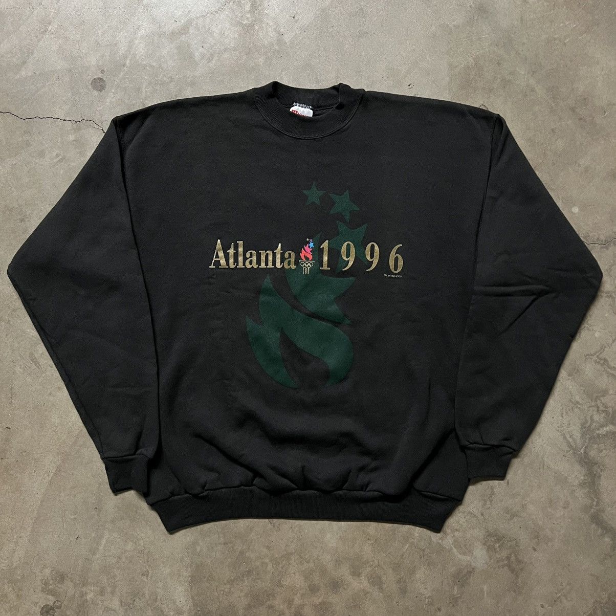 USA Olympics × Vintage Vintage 1996 Atlanta Olympics 🇺🇸 Graphic Crewneck Sweater Size US XXL / EU 58 / 5 - 3 Thumbnail