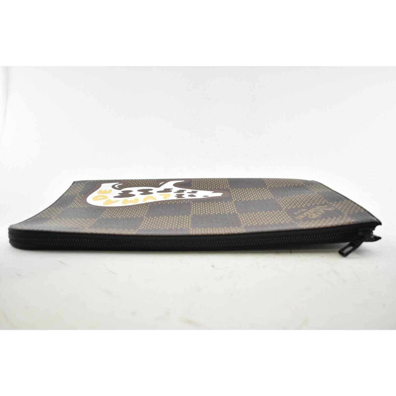 Louis Vuitton Louis Vuitton Giant Monogram Damier Ebene Clutch Bag Size ONE SIZE - 6 Thumbnail