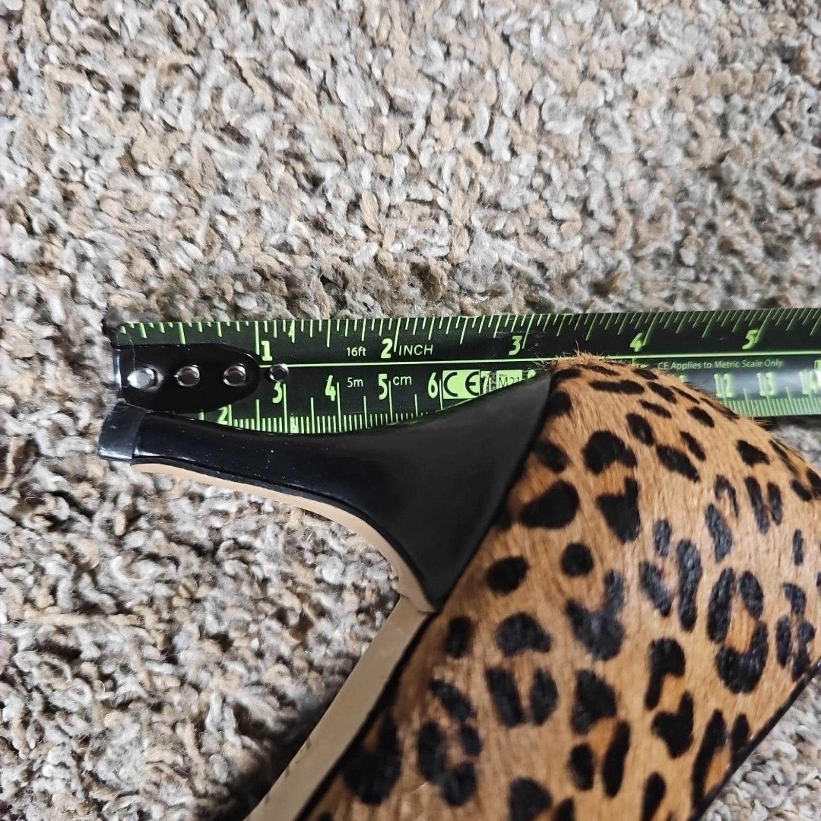 Other Ellen Tracy Vanna 8M Leopard Print Heels Real Cow Hair Size US 8 / IT 38 - 8 Thumbnail