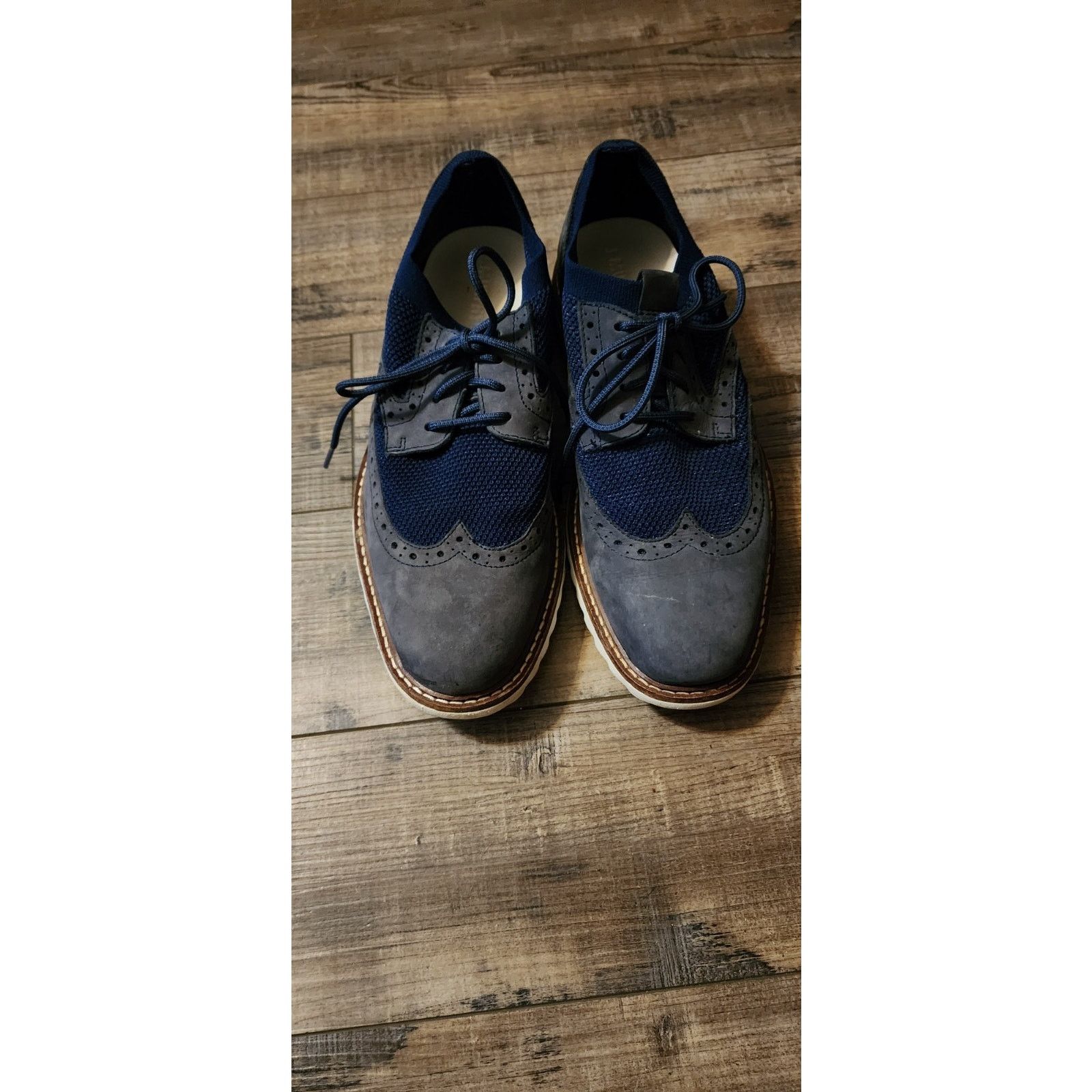 Johnston & Murphy J. Murphy Mens Blue Suede Shoes. Size 9.5. Sh1 Size US 9.5 / EU 42-43 - 1 Thumbnail