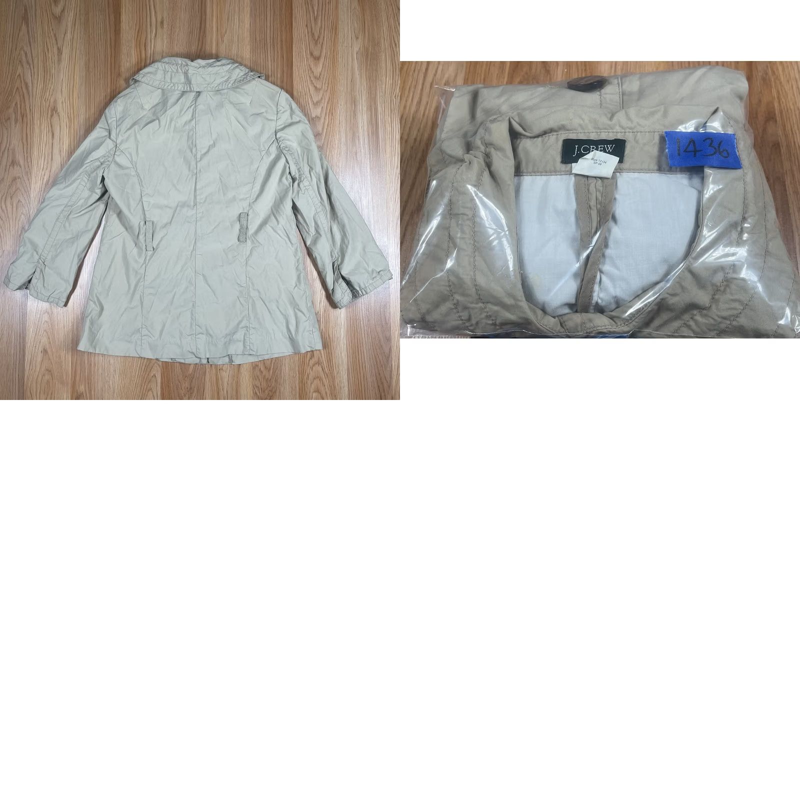 Rains J Crew Jacket Womens Size 0 Front Button Lined Rain Coat Beige 100% Cotton Shirt Jacket Womens Size 0 Beige Jacket Size XS / US 0-2 / IT 36-38 - 9 Thumbnail