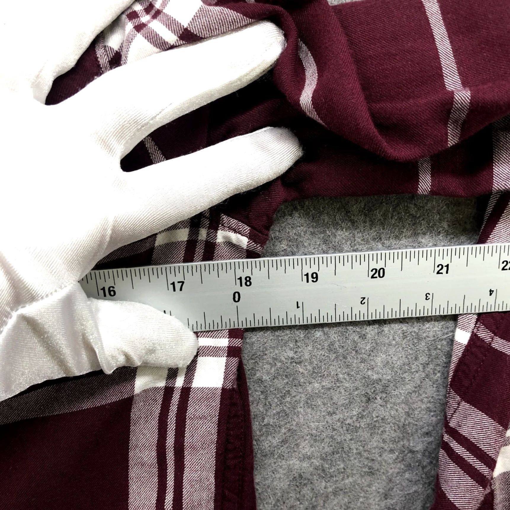 Abercrombie & Fitch Abercrombie & Fitch Button Down Shirt Womens XS Burgundy Plaid Long Sleeve Shirt Size XS / US 0-2 / IT 36-38 - 7 Thumbnail