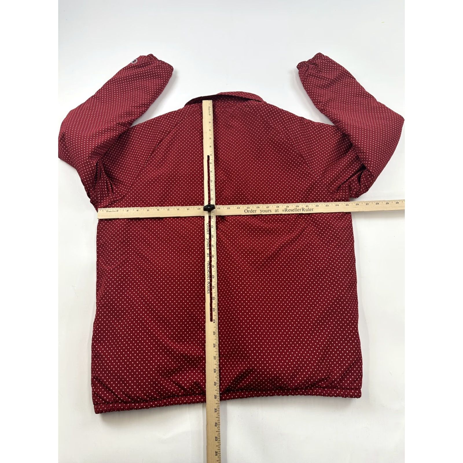 Champion Champion Jacket Mens Large Red Polka Dots Bomber Fleece Sherpa Lined Coat Size US L / EU 52-54 / 3 - 7 Thumbnail