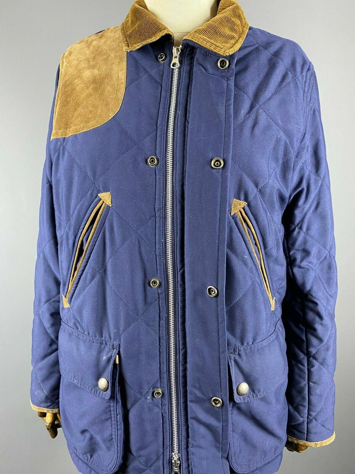 Polo Ralph Lauren Ladies Ralph Lauren Blue Full Zip Quilt Parka Jacket Size M Size M / US 6-8 / IT 42-44 - 7 Thumbnail