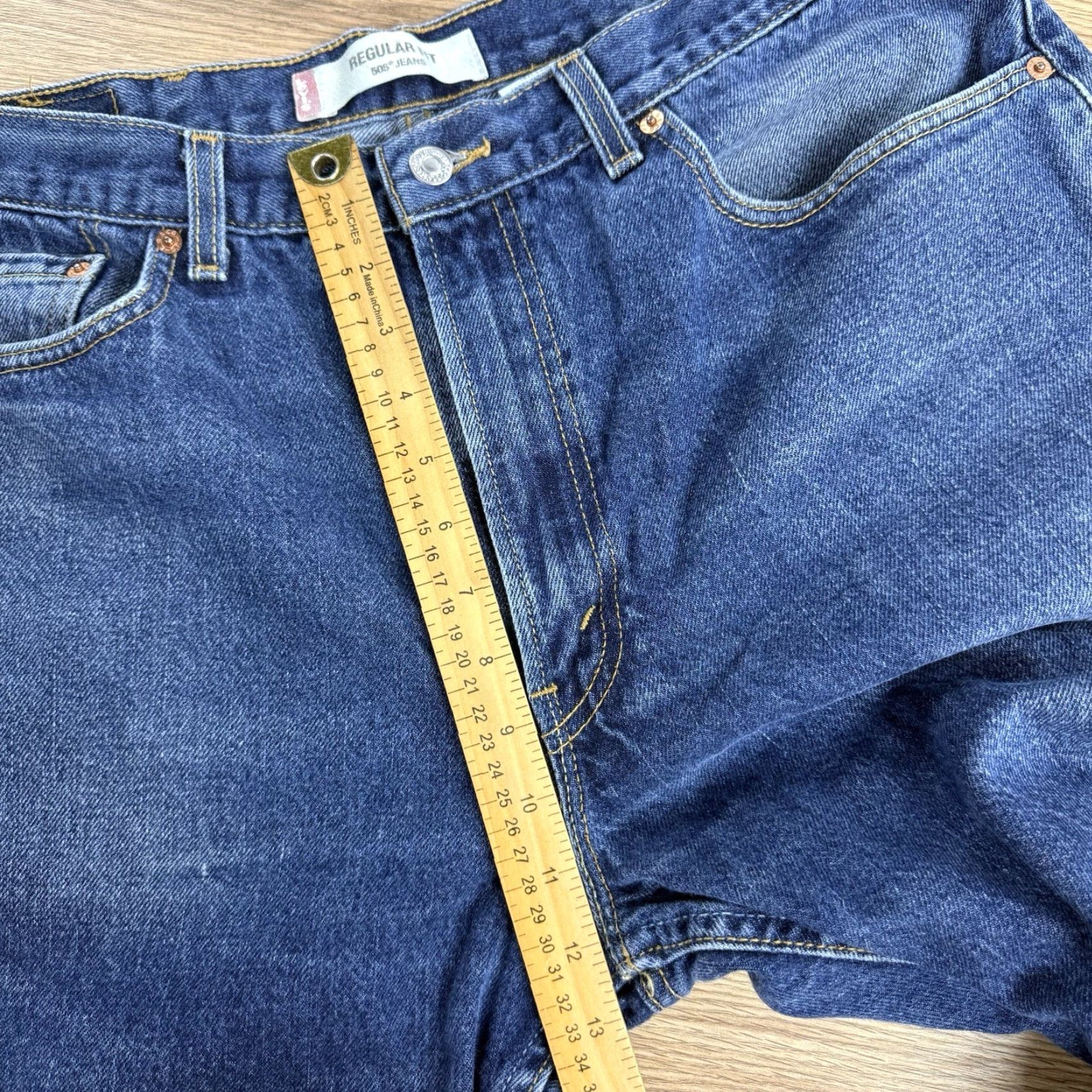 Levi's LEVI'S 505 MEN'S DENIM JEANS REGULAR FIT STRAIGHT LEG SIZE 38 X 32 BLUE Size US 38 / EU 54 - 5 Thumbnail