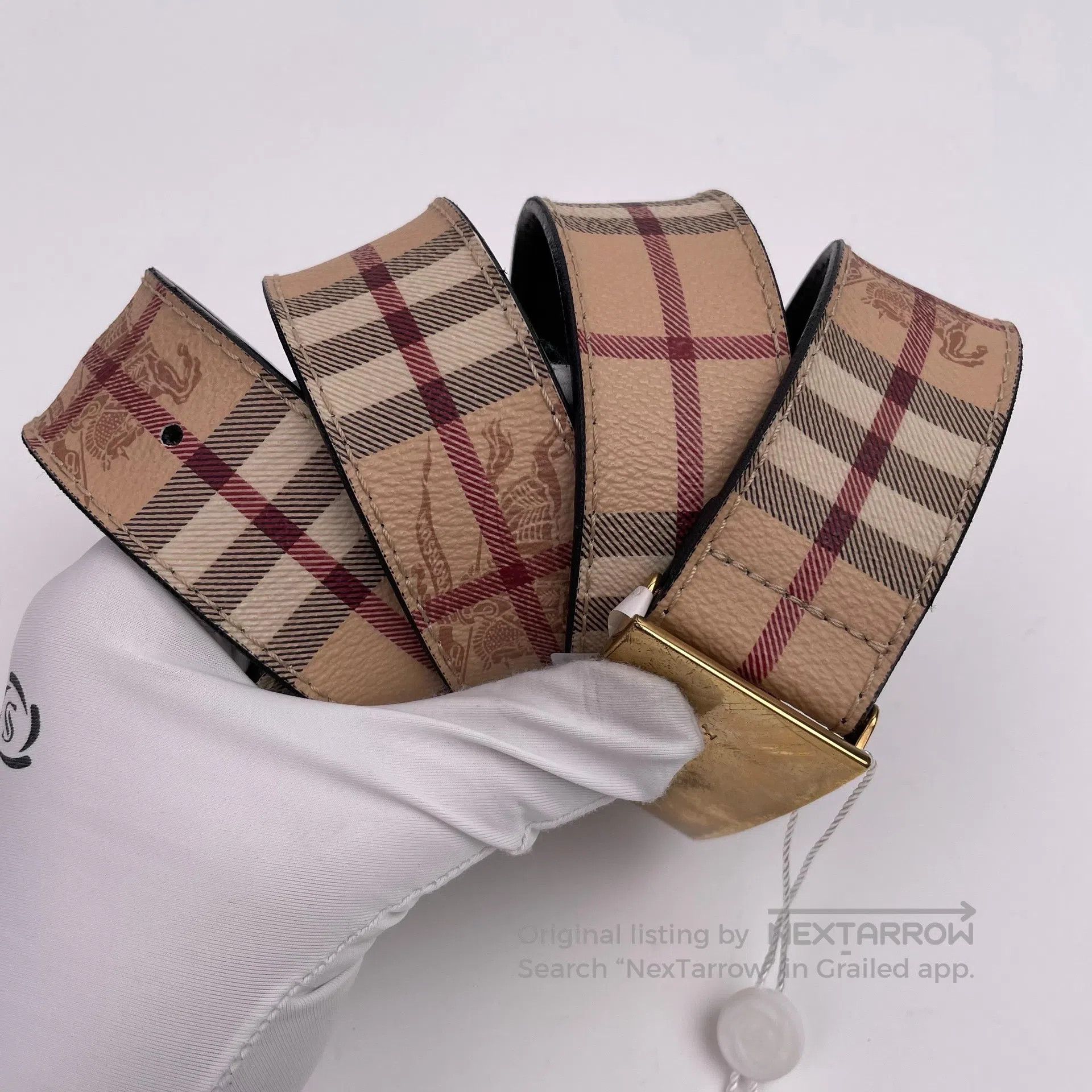 Burberry Burberry size 100 Brown Classic Plaid Belt Size 100| Size ONE SIZE - 1 Thumbnail