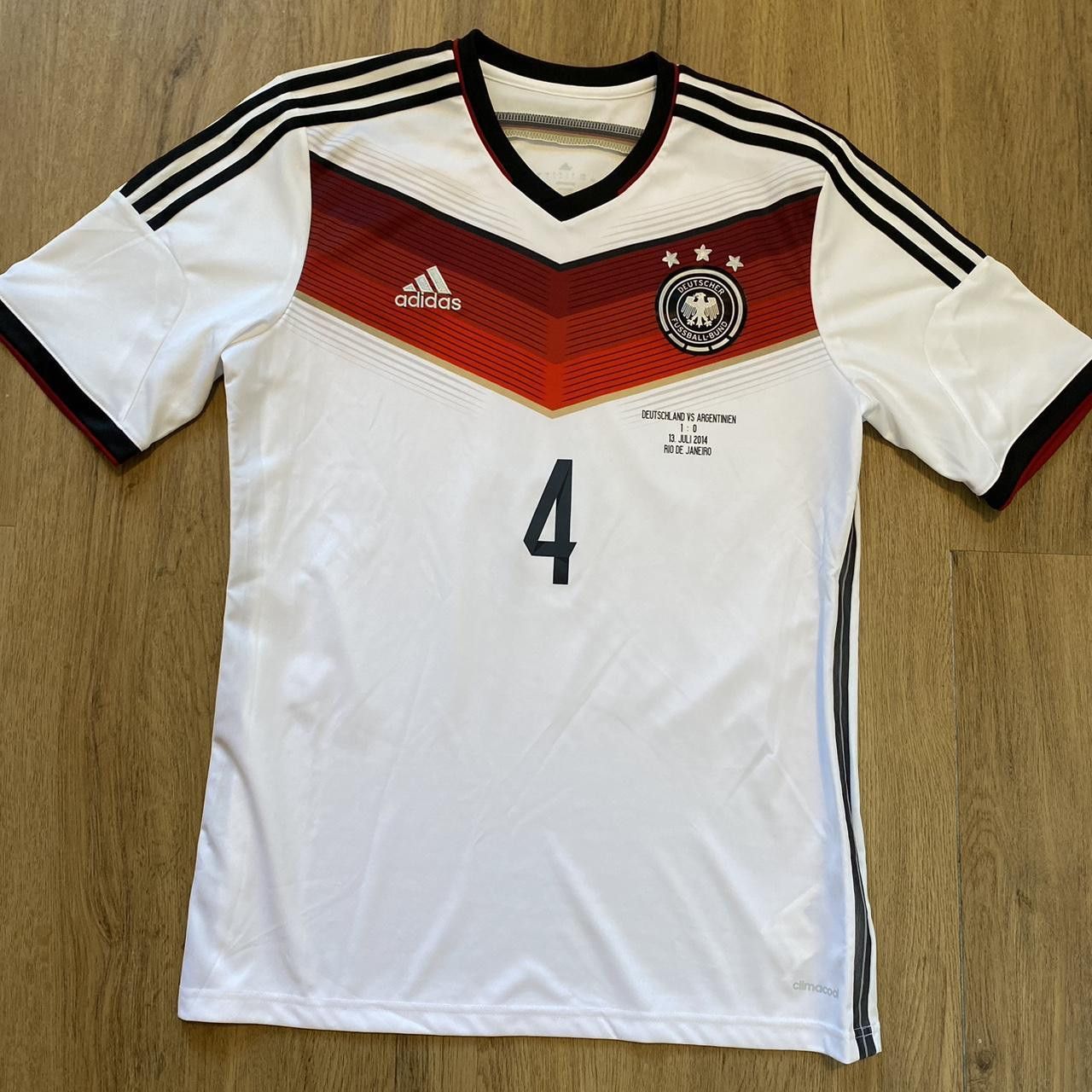 Adidas 2014-15 *4 Howdes Germany Adidas Home Football Shirt Size US L / EU 52-54 / 3 - 1 Thumbnail