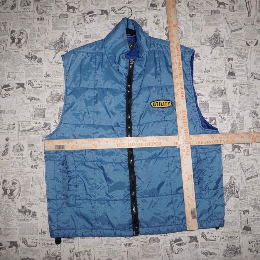 Vintage Large - Vintage Y2K utility embroider 90s Patch quilted vest Size US L / EU 52-54 / 3 - 4 Thumbnail