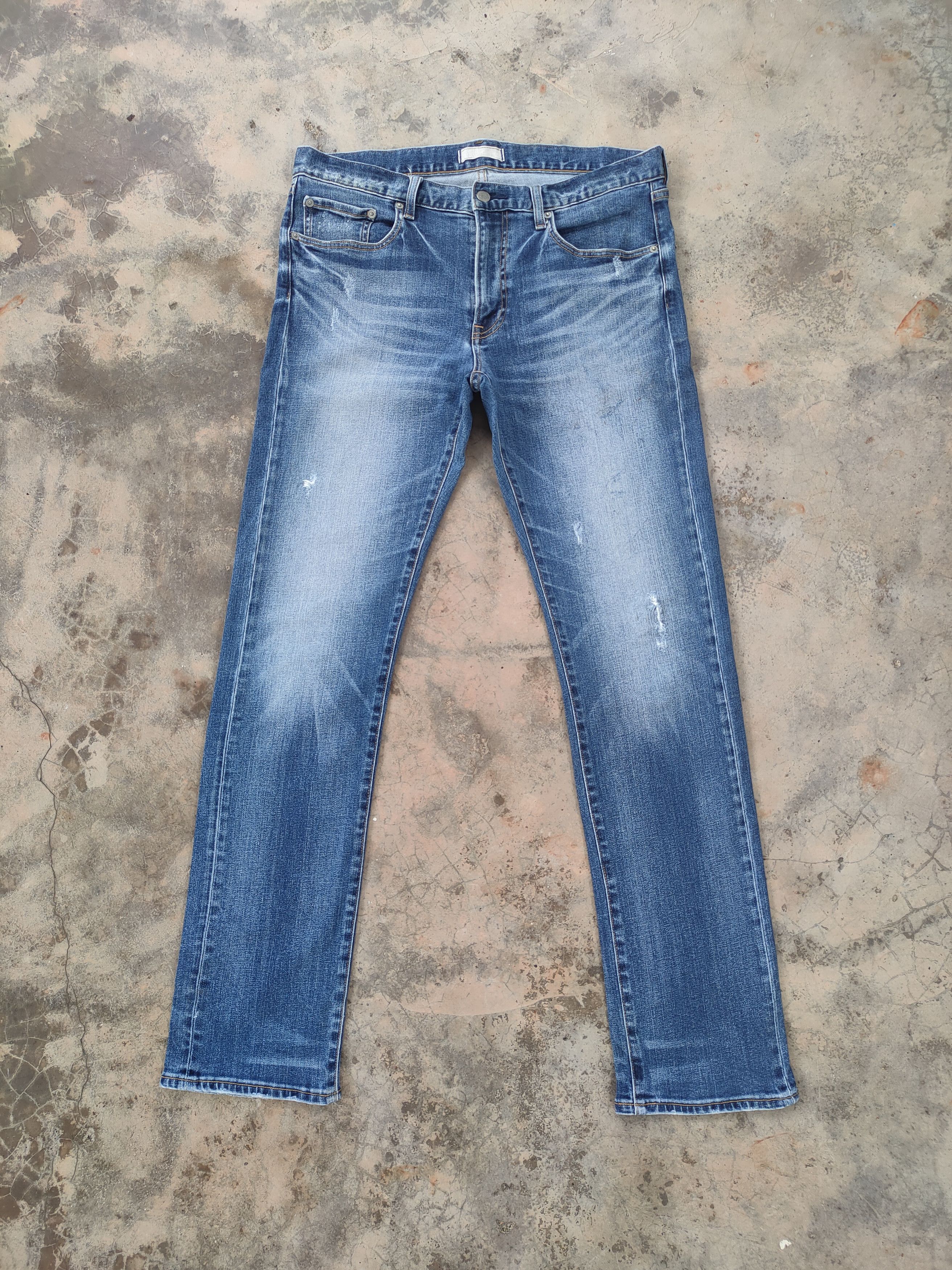 VINTAGE JAPANESE FADED SKINNY JEANS DENIM PANTS