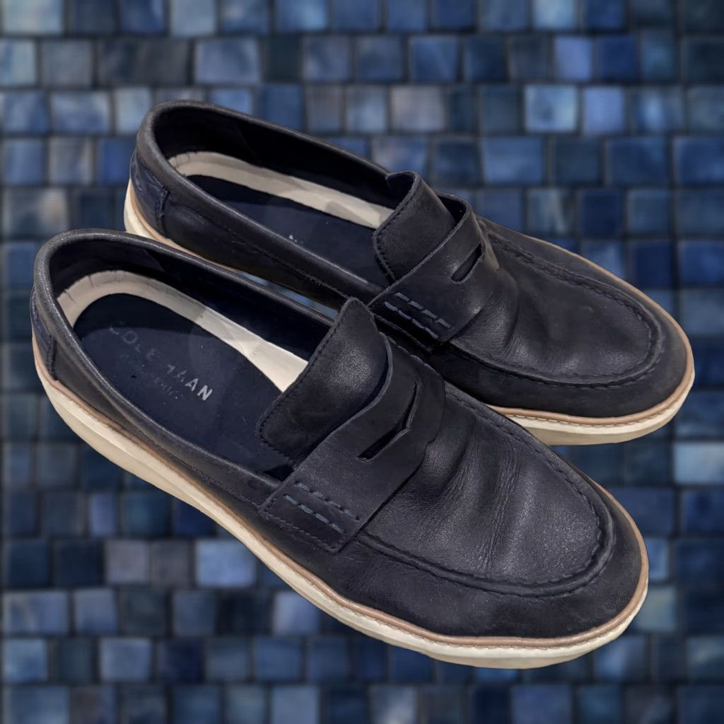 Cole Haan Cole Haan Originalgrand Penny Loafer Navy C36645 Mens Size 10M Size ONE SIZE - 1 Thumbnail