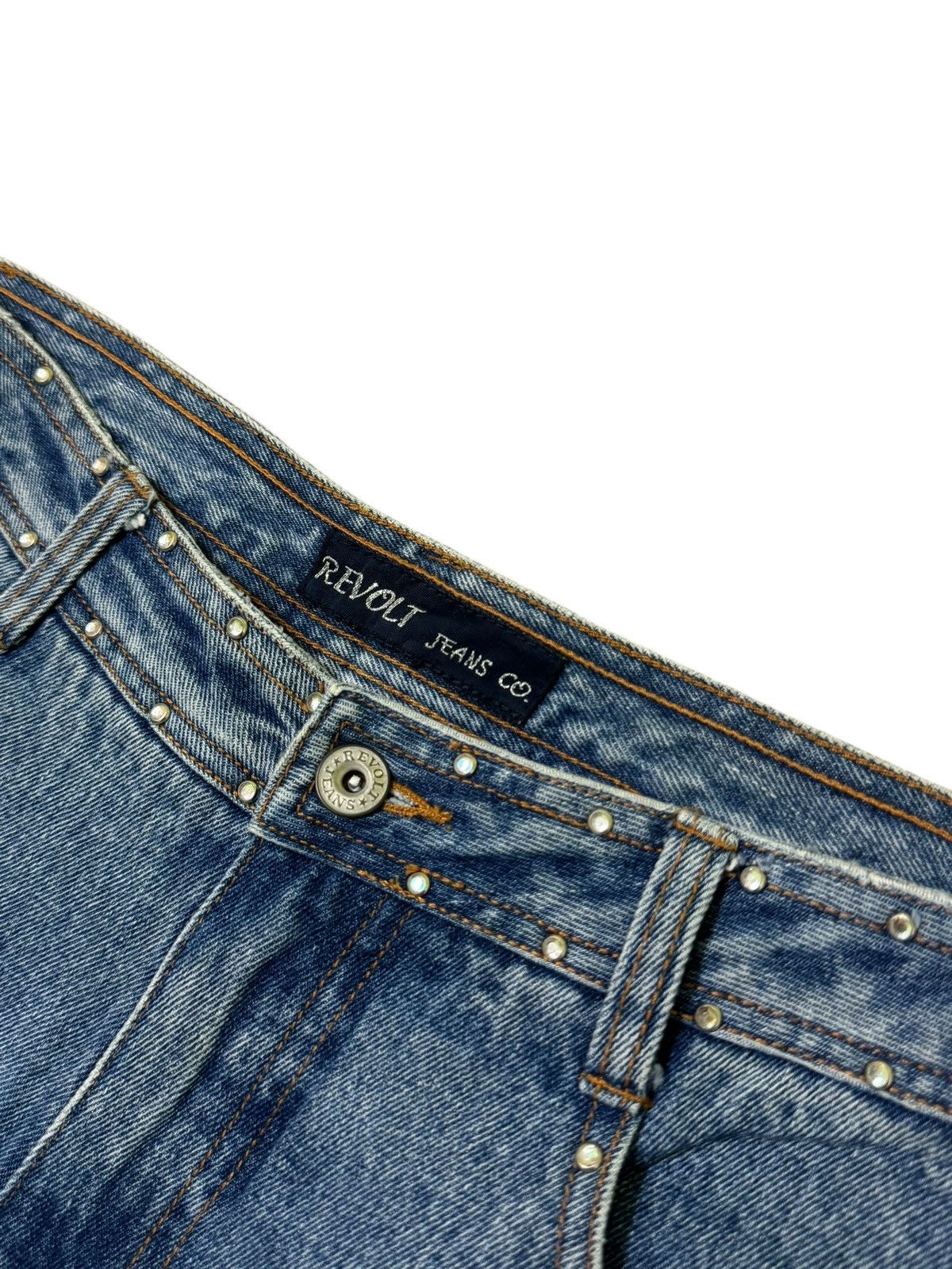 Hysteric Glamour × If Six Was Nine × Le Grande Bleu (L.G.B.) Flared REVOLT Studded Design Boot Cut Denim Size US 30 / EU 46 - 6 Thumbnail