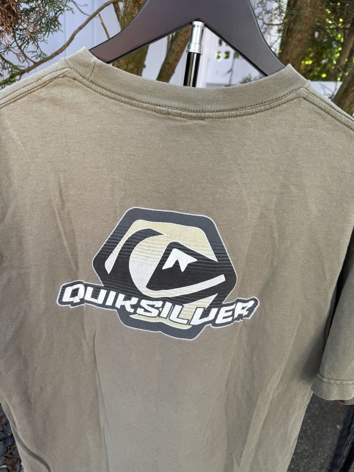 Quiksilver Vintage quicksilver olive green 90s tee 100% Cotton Size US L / EU 52-54 / 3 - 8 Thumbnail