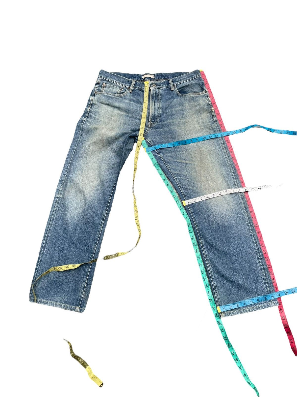 Japanese Brand × Uniqlo Uniqlo Selvedge Distresed Jeans Size US 36 / EU 52 - 10 Thumbnail