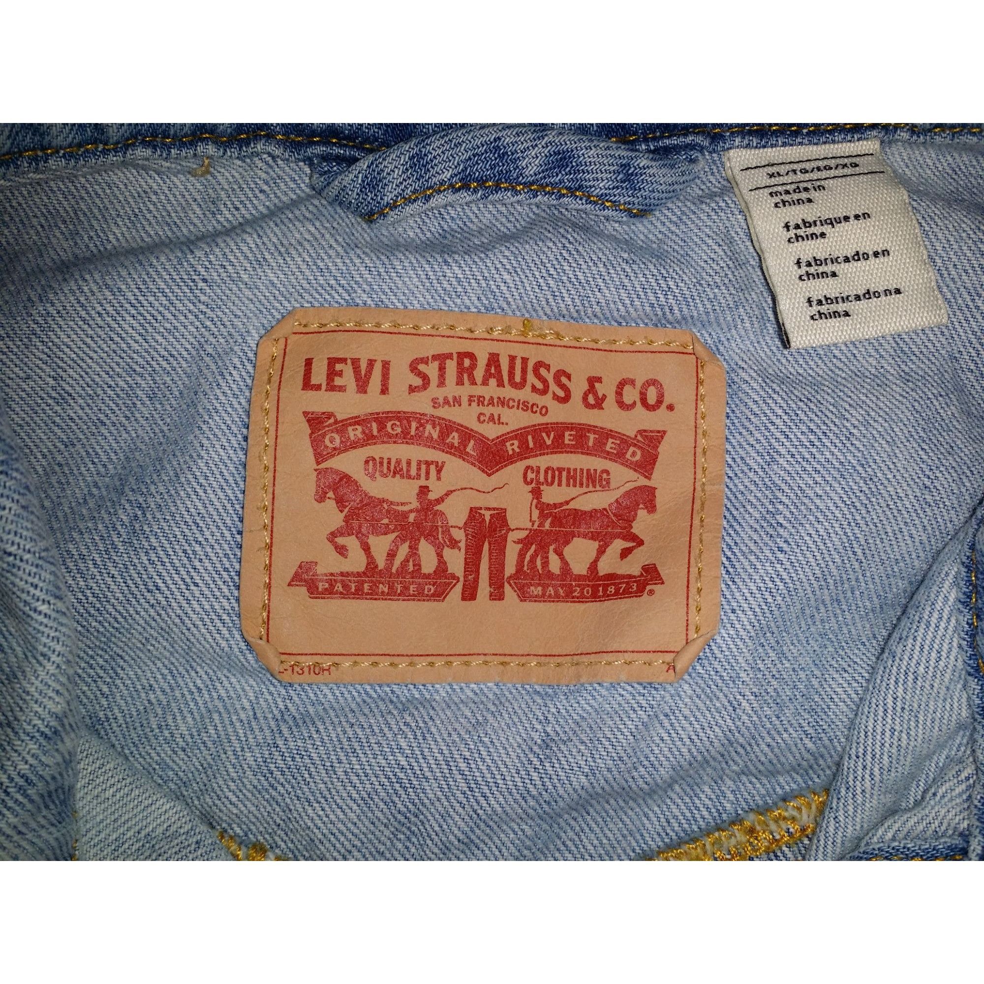 Levi's Levi Strauss Jacket Youth Girls Sz XL Sleeveless Denim Blue Size XS / US 0-2 / IT 36-38 - 5 Thumbnail