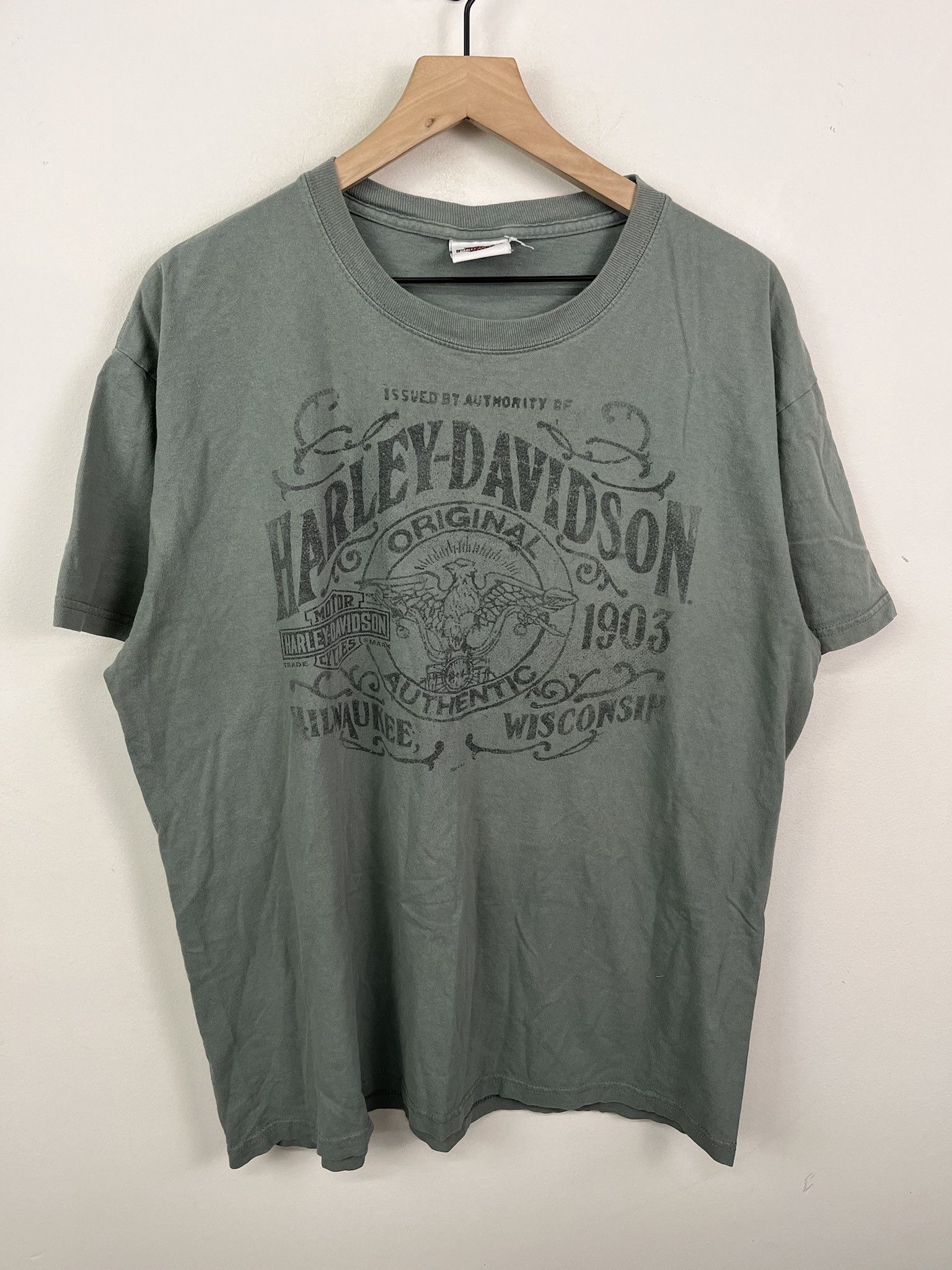 Affliction × Harley Davidson Vintage Y2K Harley Davidson Authentic Seal T Shirt Size XL Size US XL / EU 56 / 4 - 1 Thumbnail