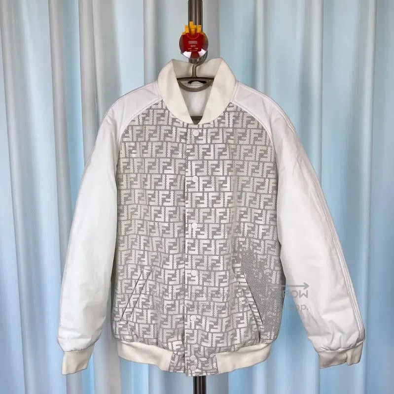 Fendi Fendi White Men's Outerwear Jacket . Size US L / EU 52-54 / 3 - 1 Thumbnail