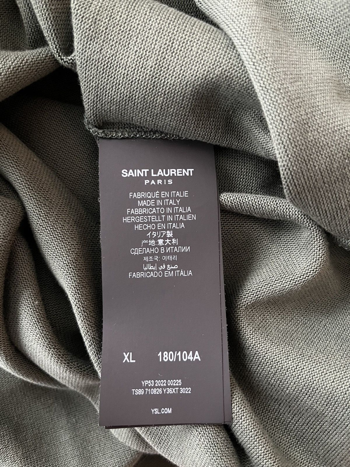 Saint Laurent Paris Rare Saint Laurent Brand New Runway Rive Gauche Tee T-shirt Size US L / EU 52-54 / 3 - 7 Thumbnail