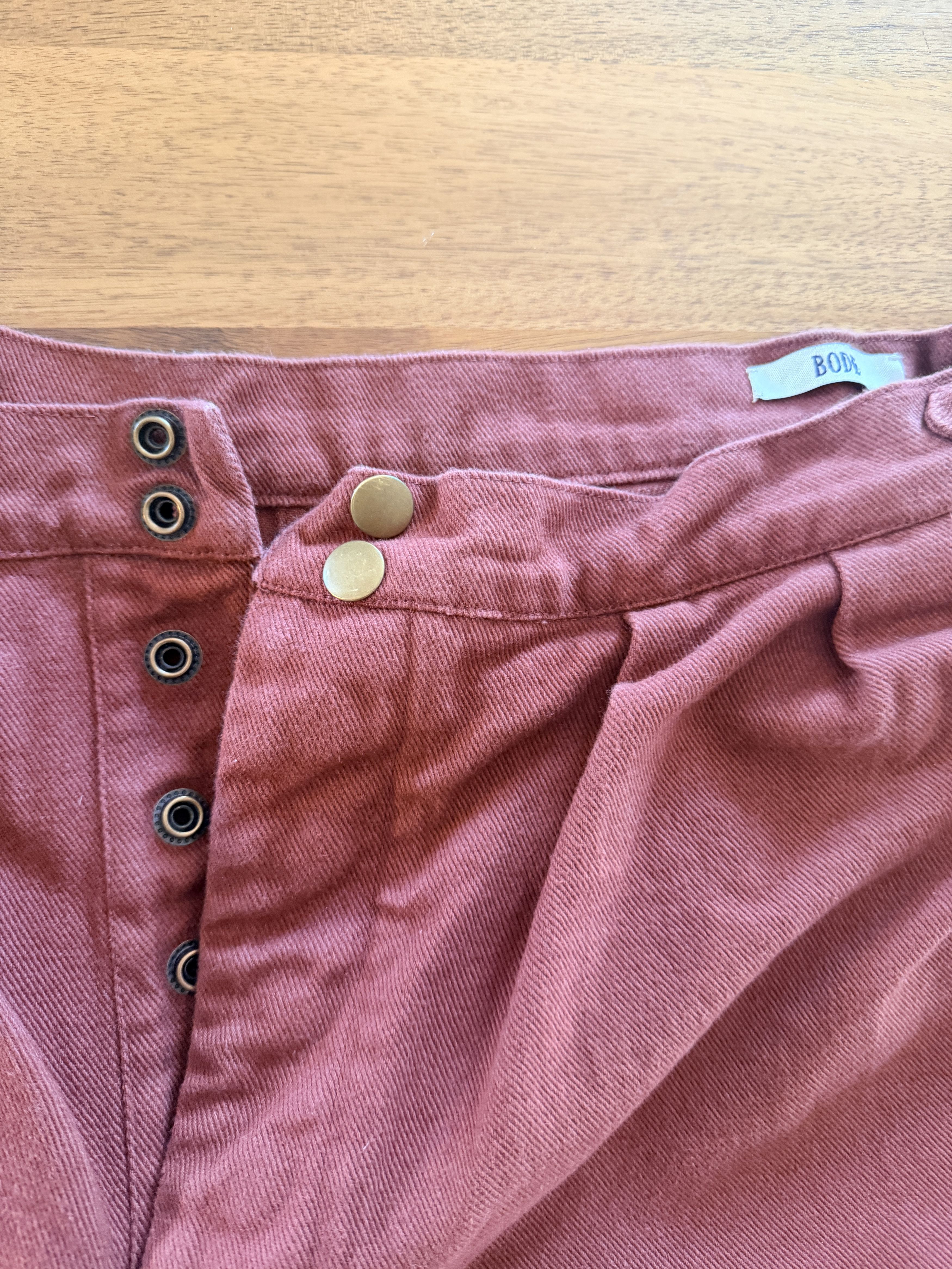 Bode Bode Cropped Wide-Leg Cotton Twill Trousers — Size 38 Size US 38 / EU 54 - 5 Thumbnail