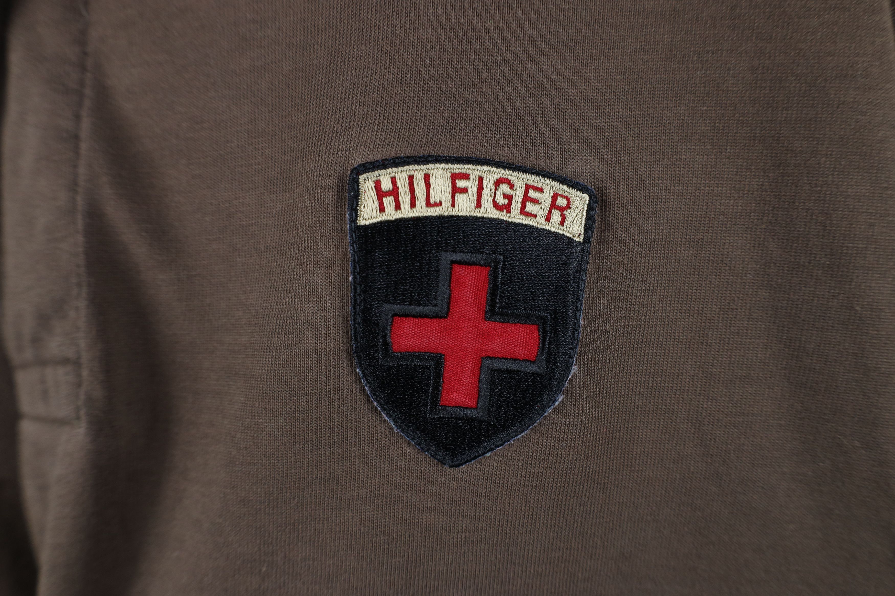 Tommy Hilfiger Vintage 90s Y2K Tommy Hilfiger Patch Long Sleeve Rugby Polo Size US XL / EU 56 / 4 - 4 Thumbnail