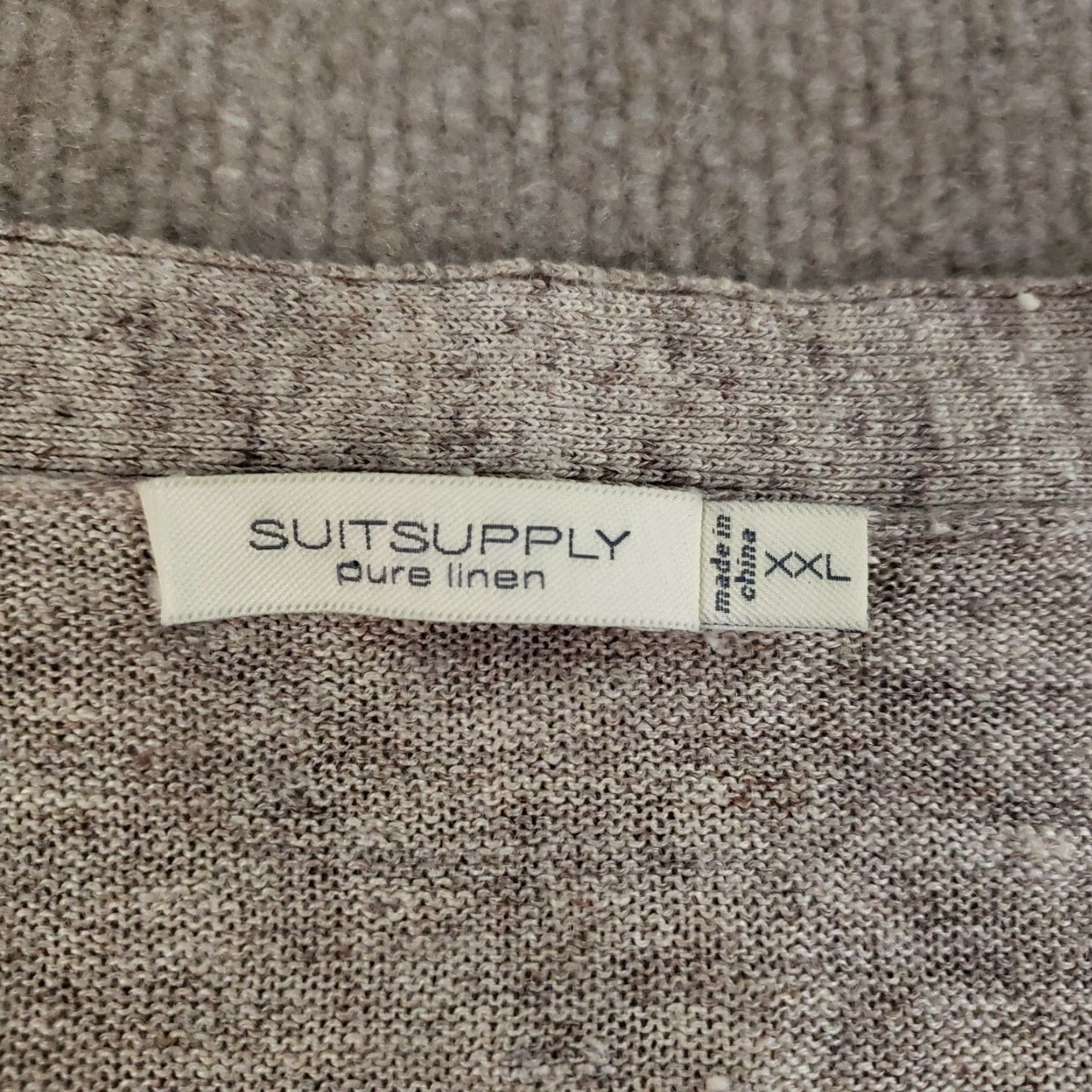 Suitsupply Suitsupply Cardigan Sweater Women 2XL Brown Linen Button Front Lightweight Casual Mens Size XXL / US 16-18 / IT 52-54 - 5 Thumbnail