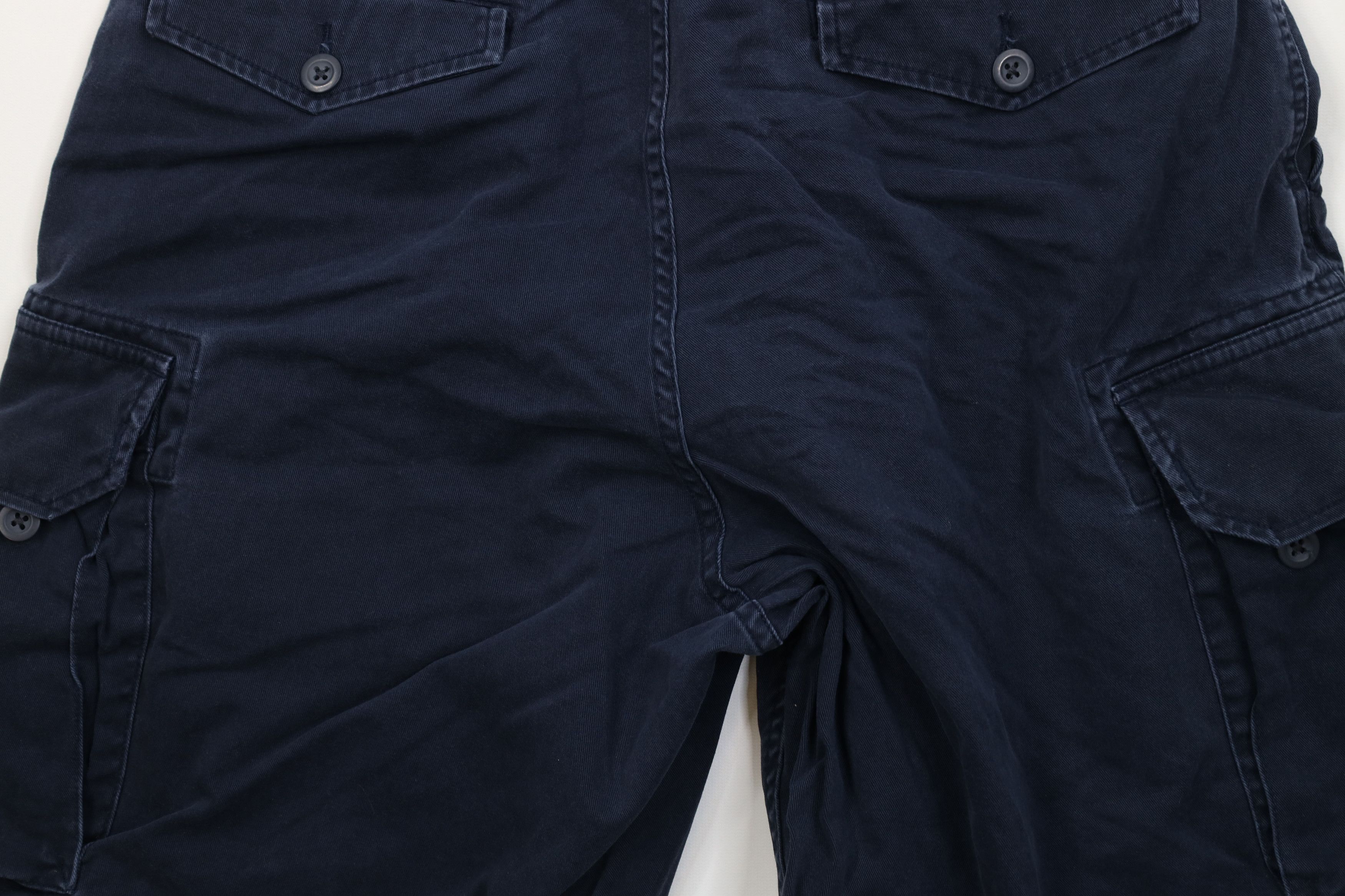 Ralph Lauren Vintage 90s Ralph Lauren Heavyweight Baggy Cargo Shorts Blue Size US 34 / EU 50 - 12 Thumbnail