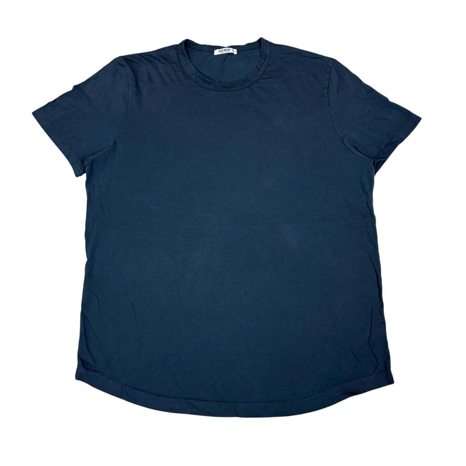 Buck Mason Buck Mason Slub Cotton Curved Hem Crew T Shirt Men's XL Size US XL / EU 56 / 4 - 1 Thumbnail