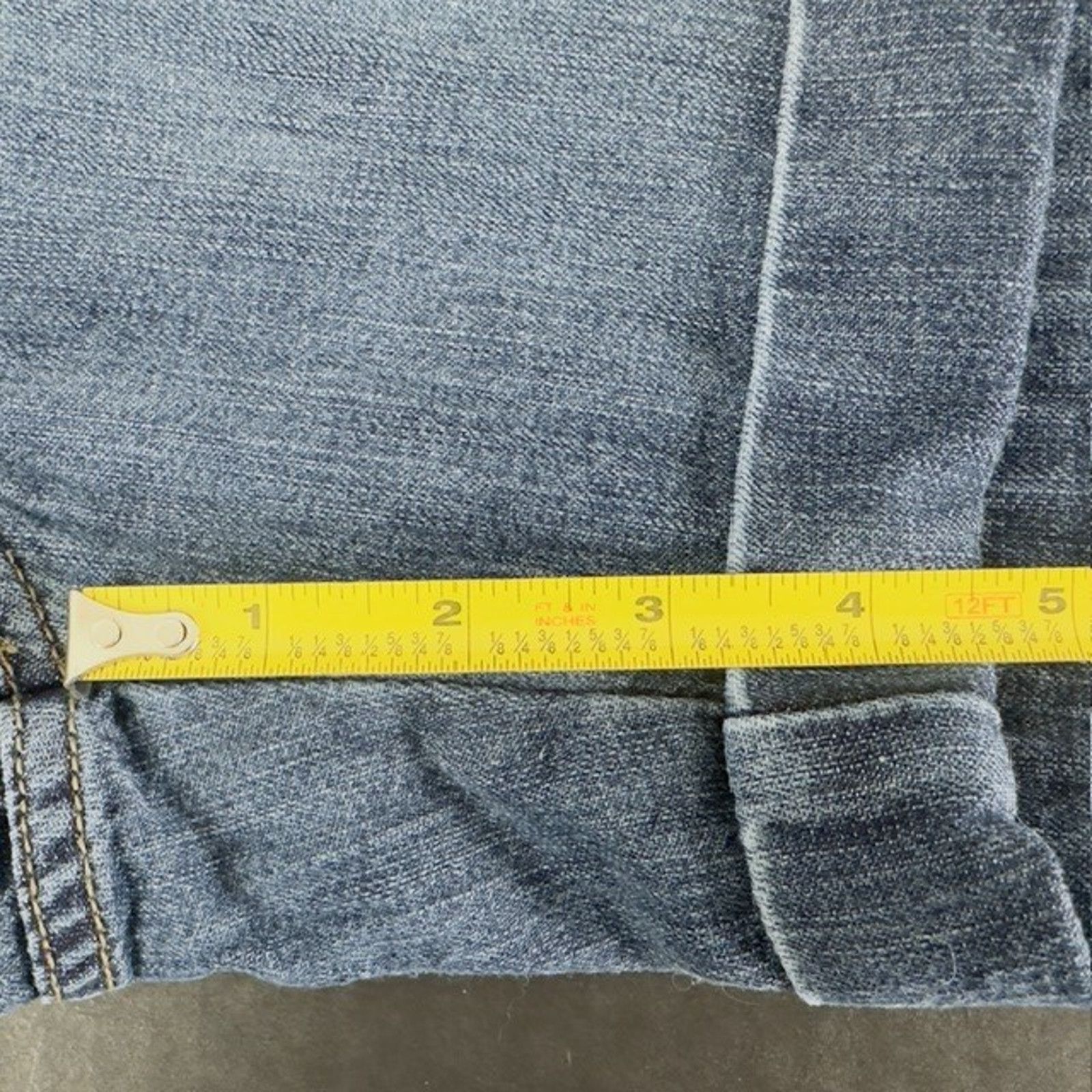 Lee Lee One True Fit Denim Jean Shorts 16M Blue Cuffed Mom VTG Size 38" / US 16 / IT 52 - 11 Thumbnail