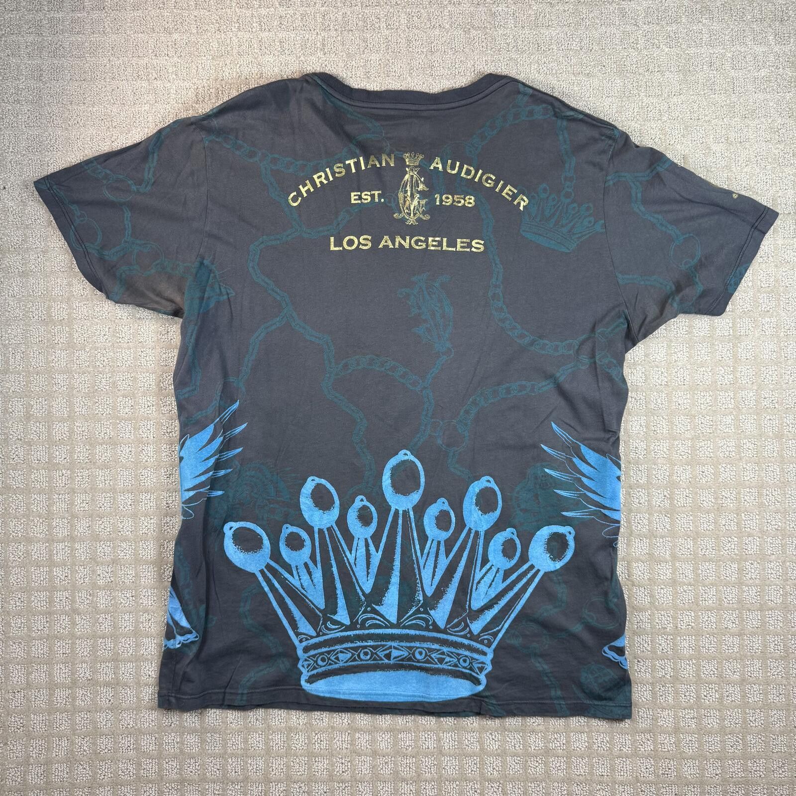 Christian Audigier Y2K Christian Audigier Eagle Crown Graphic Tee XL Size US XL / EU 56 / 4 - 7 Thumbnail