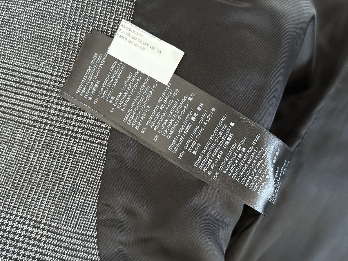 Balenciaga Balenciaga Suspended Shoulder Glen Plaid Jacket Size 44R - 10 Thumbnail