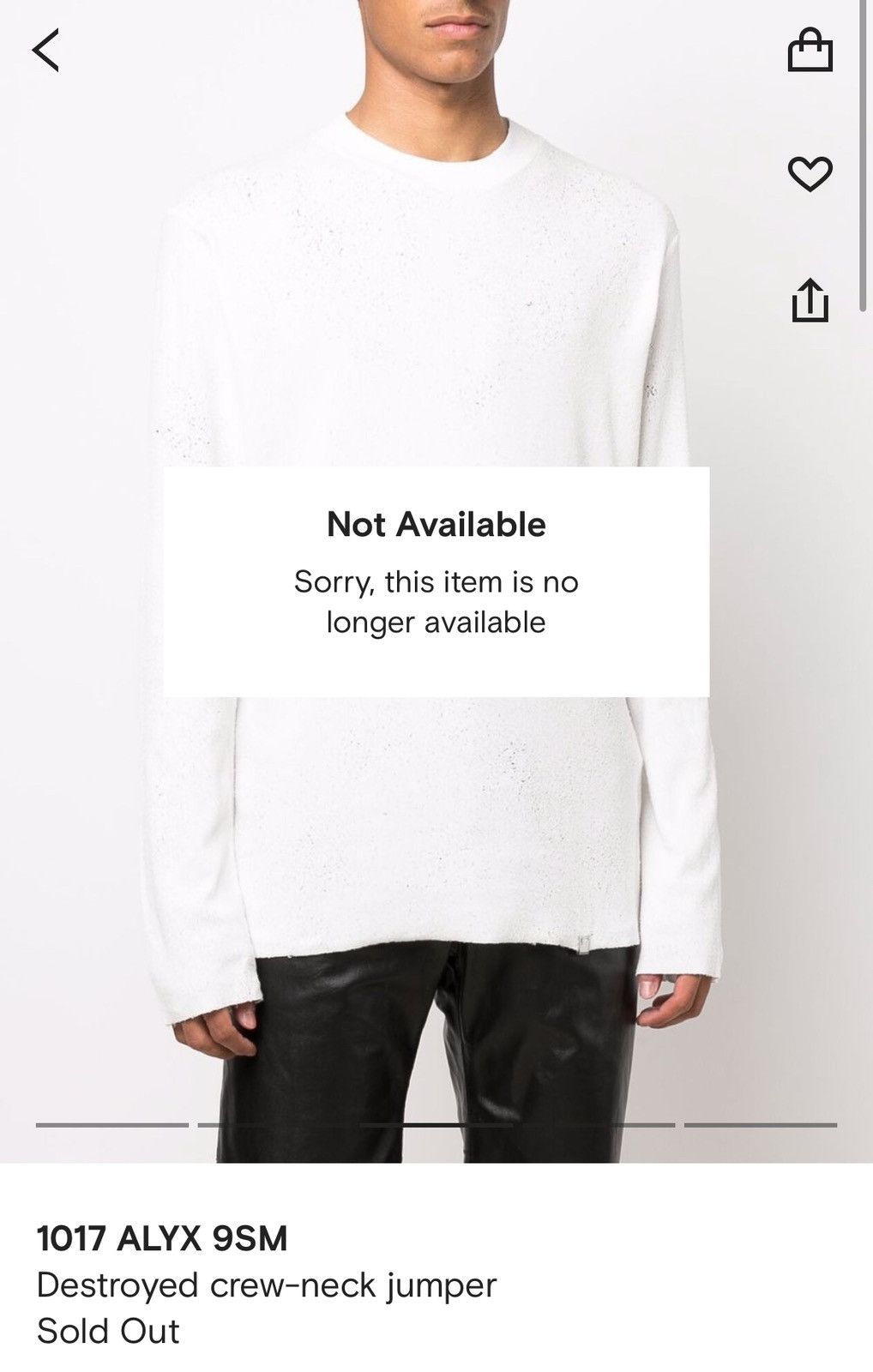 1017 ALYX 9SM Alyx Distressed Longsleeve Size US L / EU 52-54 / 3 - 7 Thumbnail