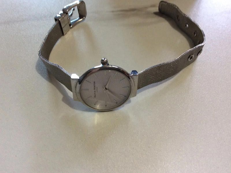 Designer Olivia ladies silver mesh bracelet watch Size ONE SIZE - 2 Thumbnail