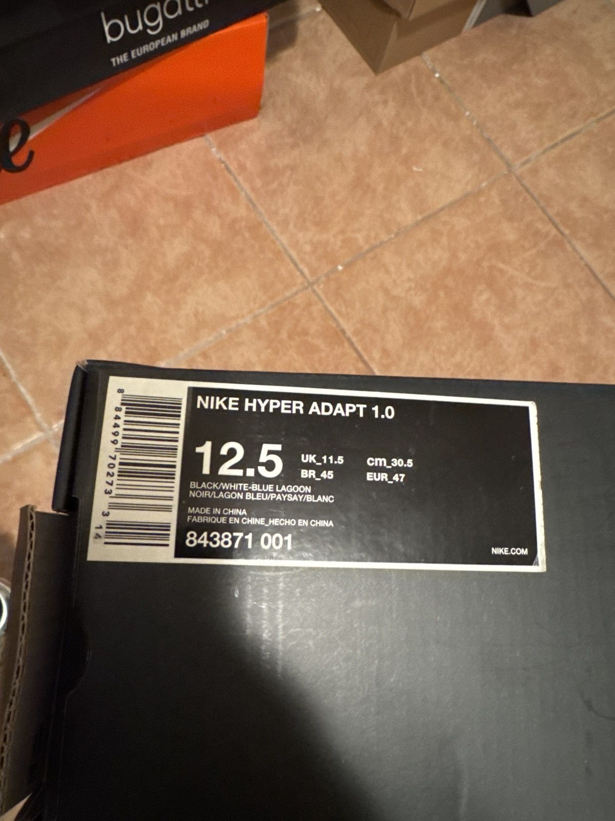 Nike Nike Hyper Adapt 1.0 black / white / blue lagoon size 12.5 Size US 12.5 / EU 45-46 - 17 Thumbnail