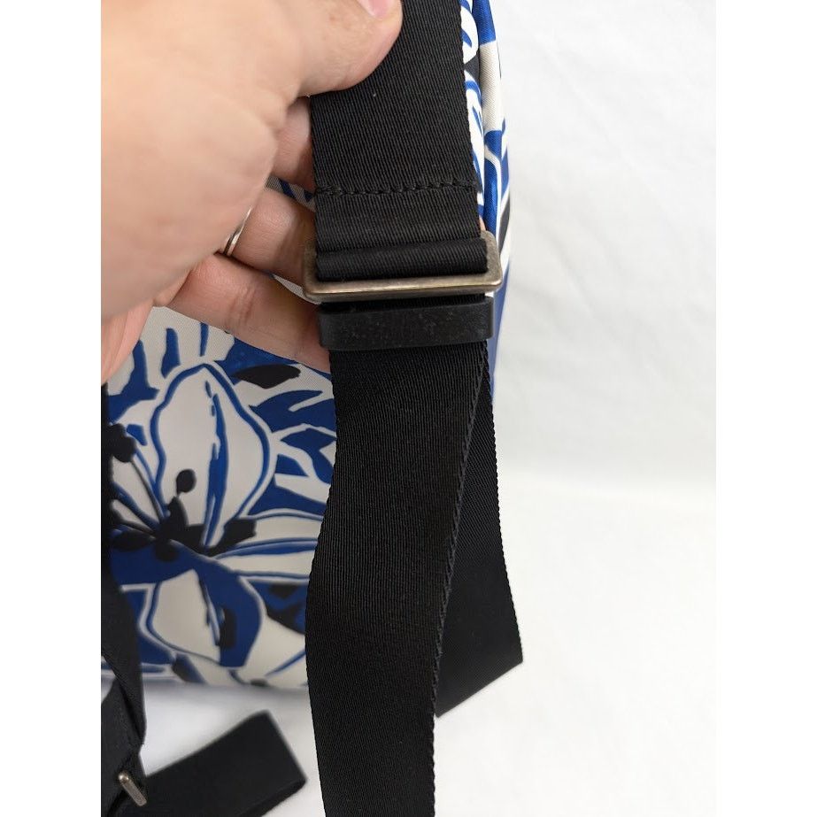Palm Angels o1rshd1 Size: OS / Macro Hibiscus Backpack in Blue/Off White Size ONE SIZE - 10 Thumbnail
