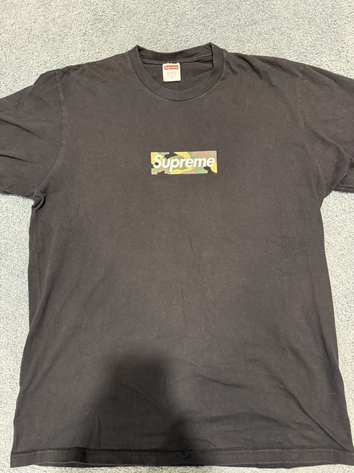 Supreme Supreme Pink Leopard Camo Small Box Logo Tee | Grailed