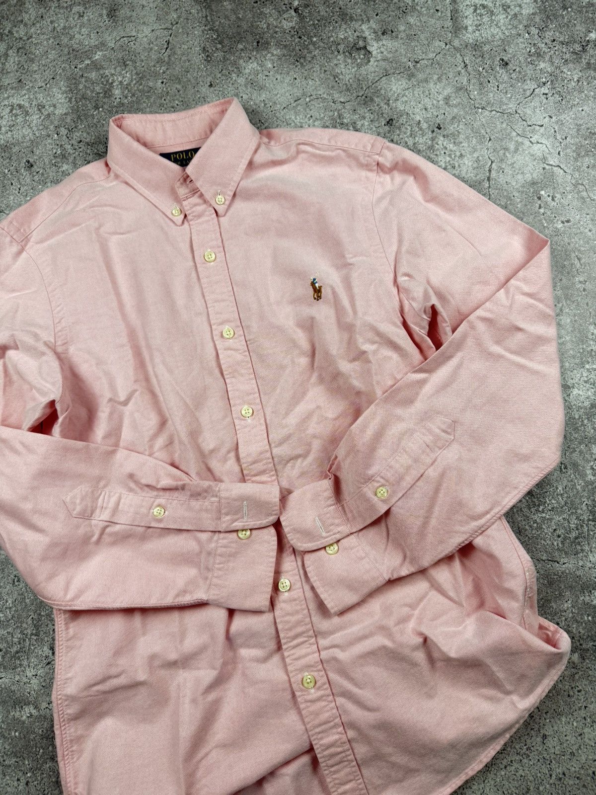 Polo Ralph Lauren Polo Ralph Lauren Pink Shirt Vintage Elegant Basic Size US L / EU 52-54 / 3 - 7 Thumbnail