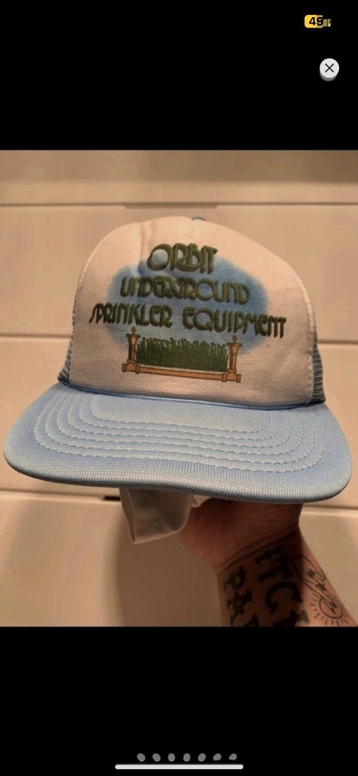 ***FINAL DROP***RARE 70s “ORBIT SPRINKLER” SNAPBACK CAP O/S