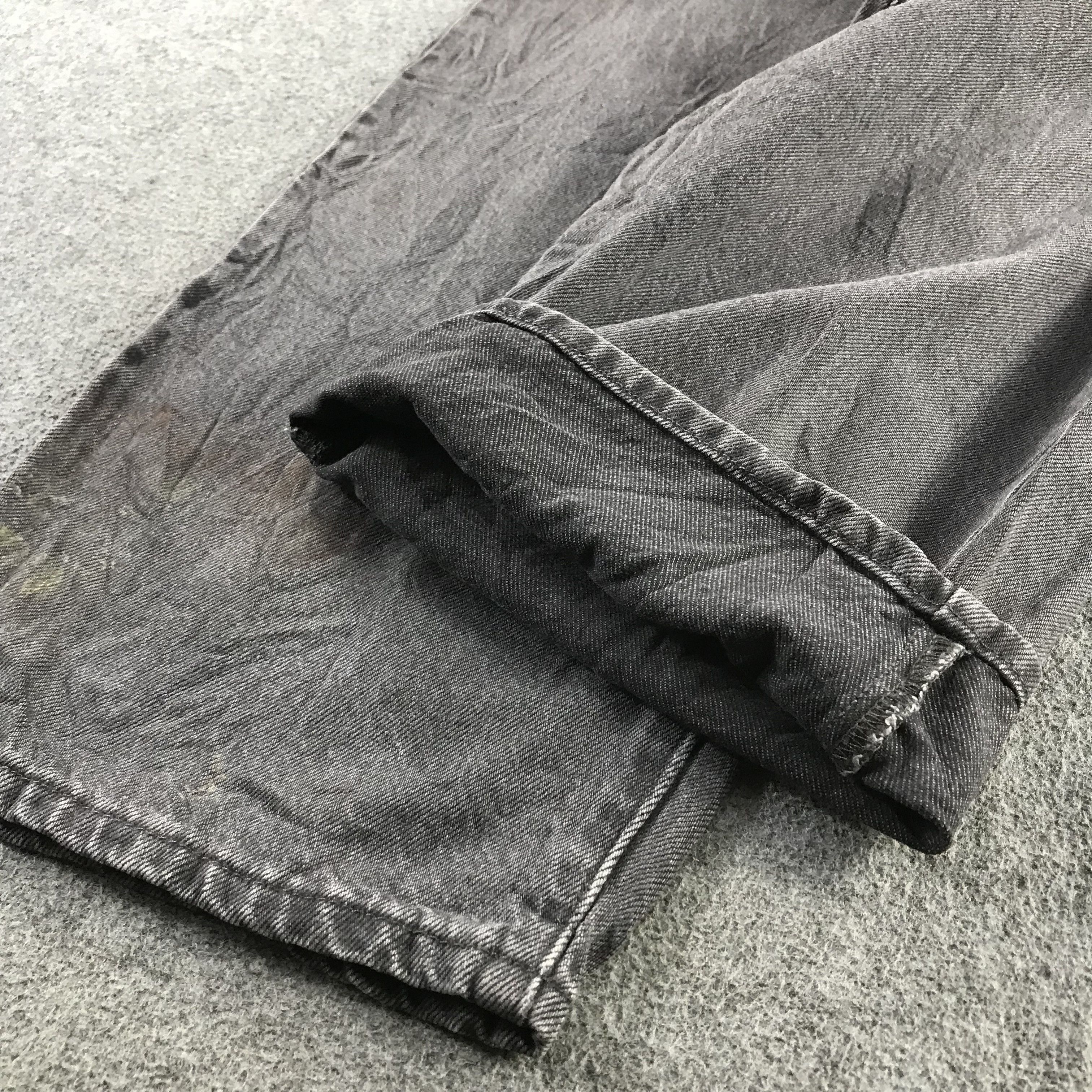 Levi's Vintage Y2K Levis Jeans Faded Black Wide Legs Denim KJ3388 Size US 29 - 8 Thumbnail