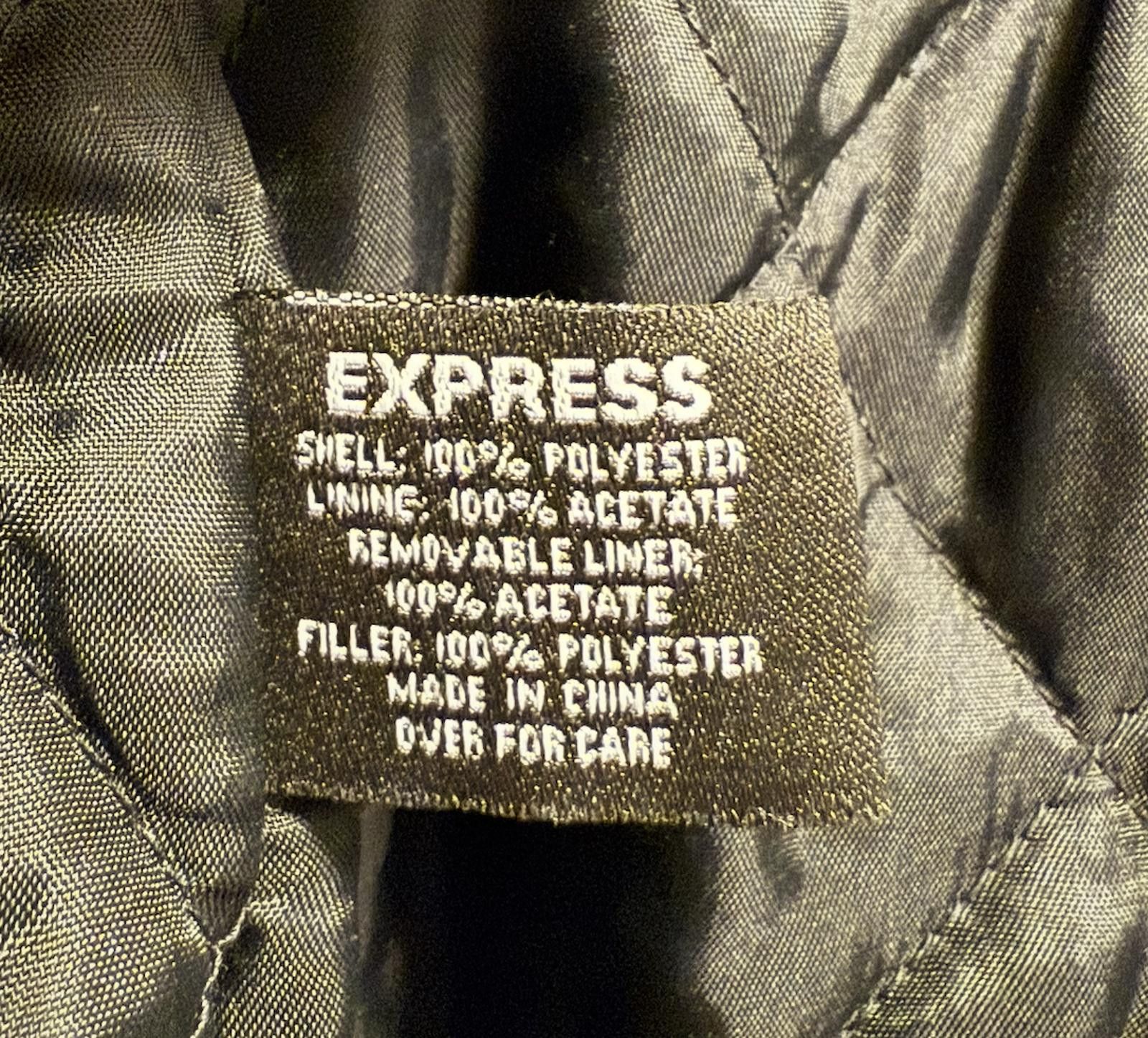 Express Express Black Belted Trench Coat Size 3/4 With Liner Size ONE SIZE - 4 Thumbnail