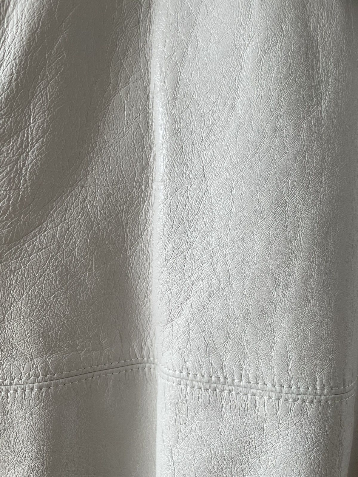 Celine × Hedi Slimane SS22 White Hooded Leather Bomber Mesh Panneling Size US S / EU 44-46 / 1 - 16 Thumbnail