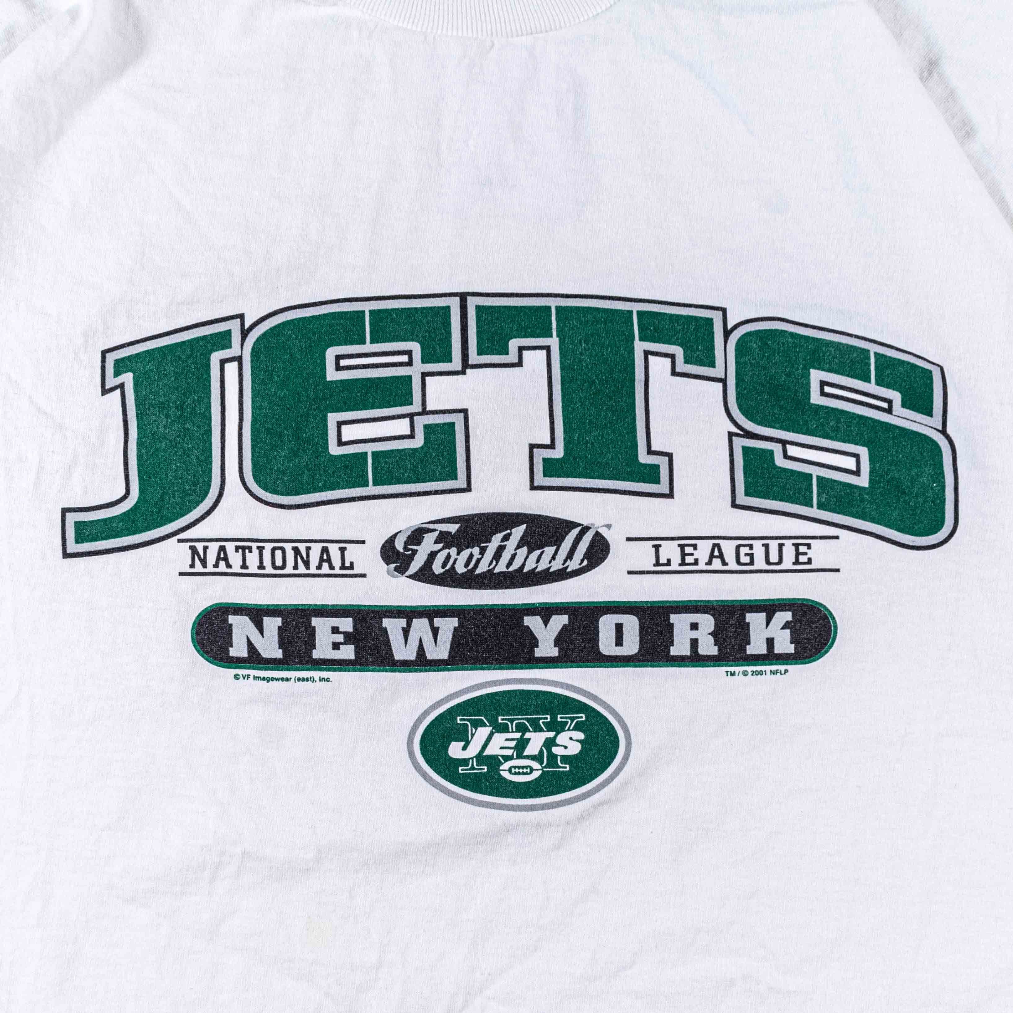 Vintage VTG New York Jets T-Shirt 2001 NFL Football Graphic Tee Y2K Size US XL / EU 56 / 4 - 6 Thumbnail
