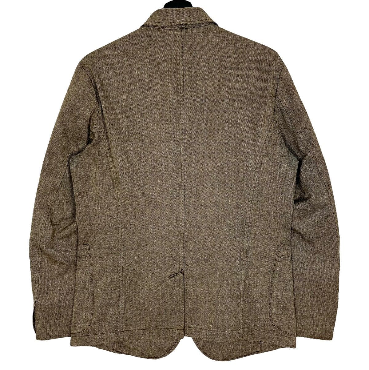 45rpm × Designer × Japanese Brand 45RPM Herringbone Tweed Blazer Jacket Size L / US 10 / IT 46 - 10 Thumbnail